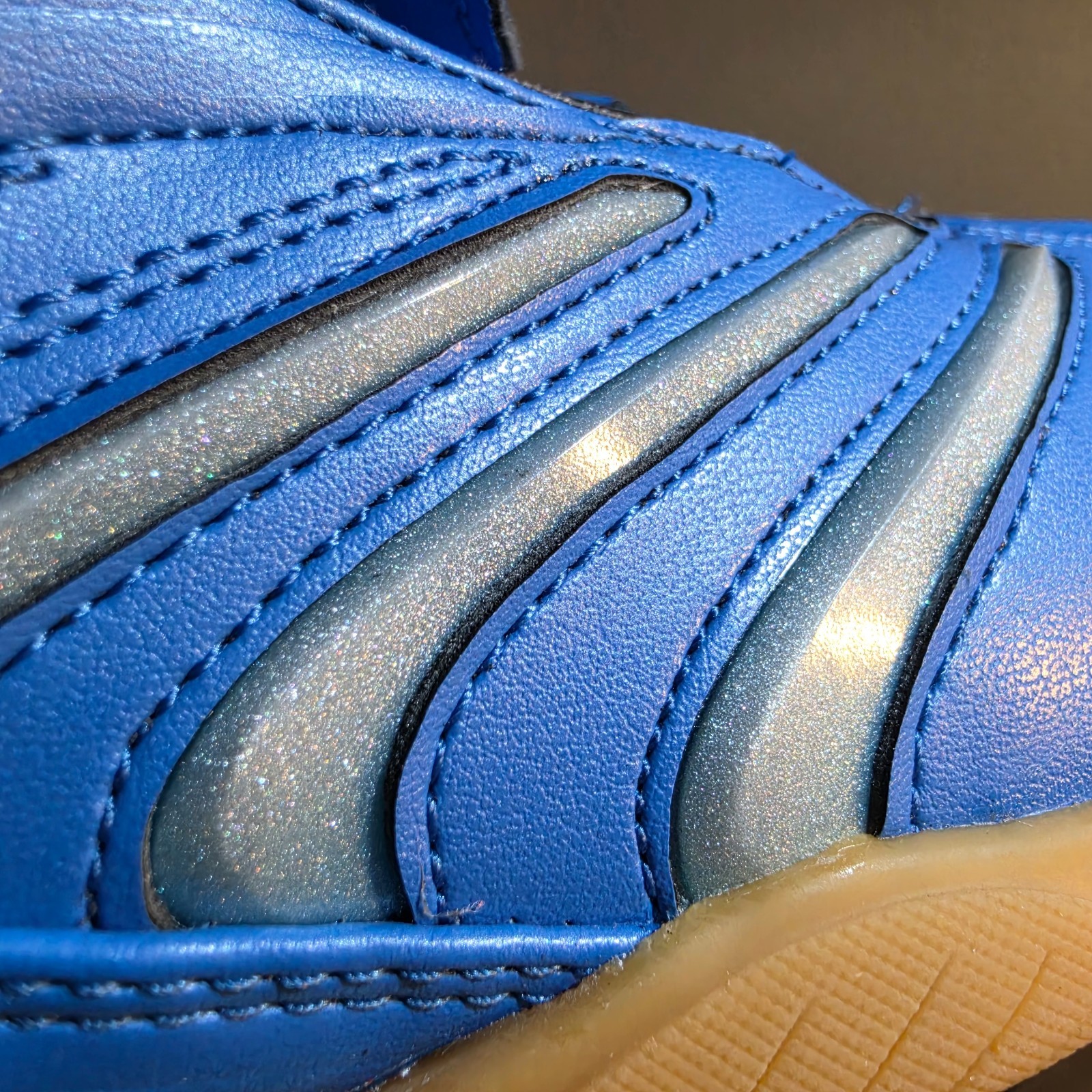 New Adidas Predator Sala W Wmns Sz 6.5 Blue Silver Indoor Soccer JR1637 NIB