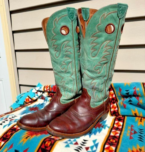 Women’s Ariat Buckaroo Cowgirl Boots, Size 8.5B, Style 14101, Beautiful!!!