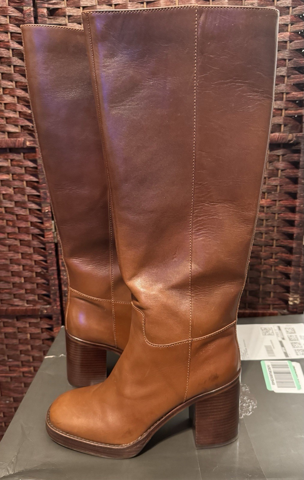 Vince Camuto Gibi Chocolate Platform Knee High Boots/Women’s Size 9