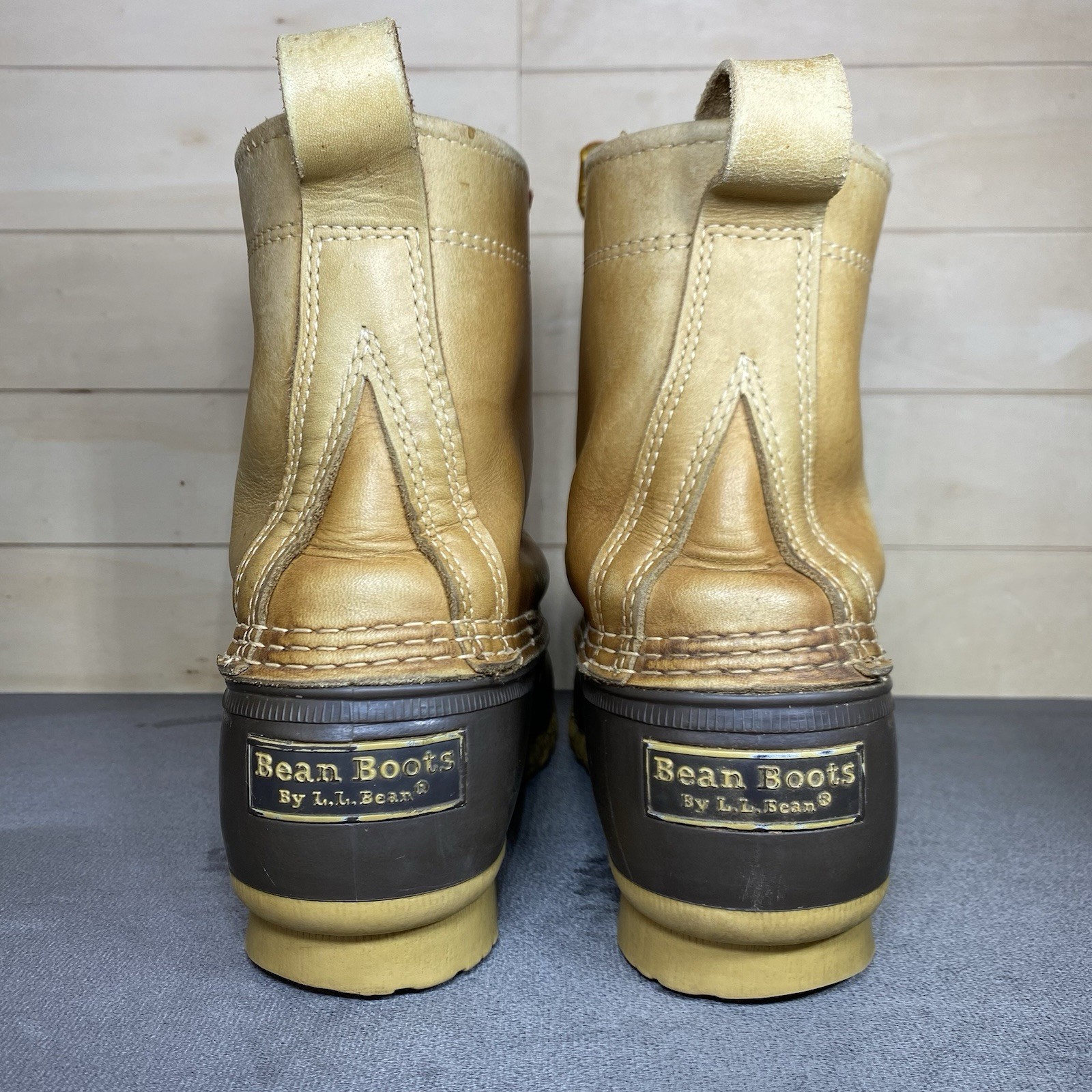 LL Bean Boots Brown Leather Women’s Size 8 M Shoes Waterproof Duck Boots