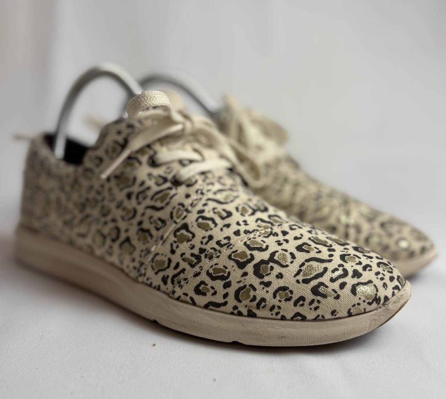 Toms Del Rey Leopard Print Women’s Lace Up Sneakers