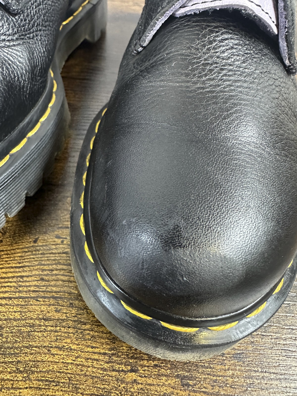 Dr Martens 1460 Zip Heart Black Purple Lace up Combat Boots Goth Punk Grunge 10