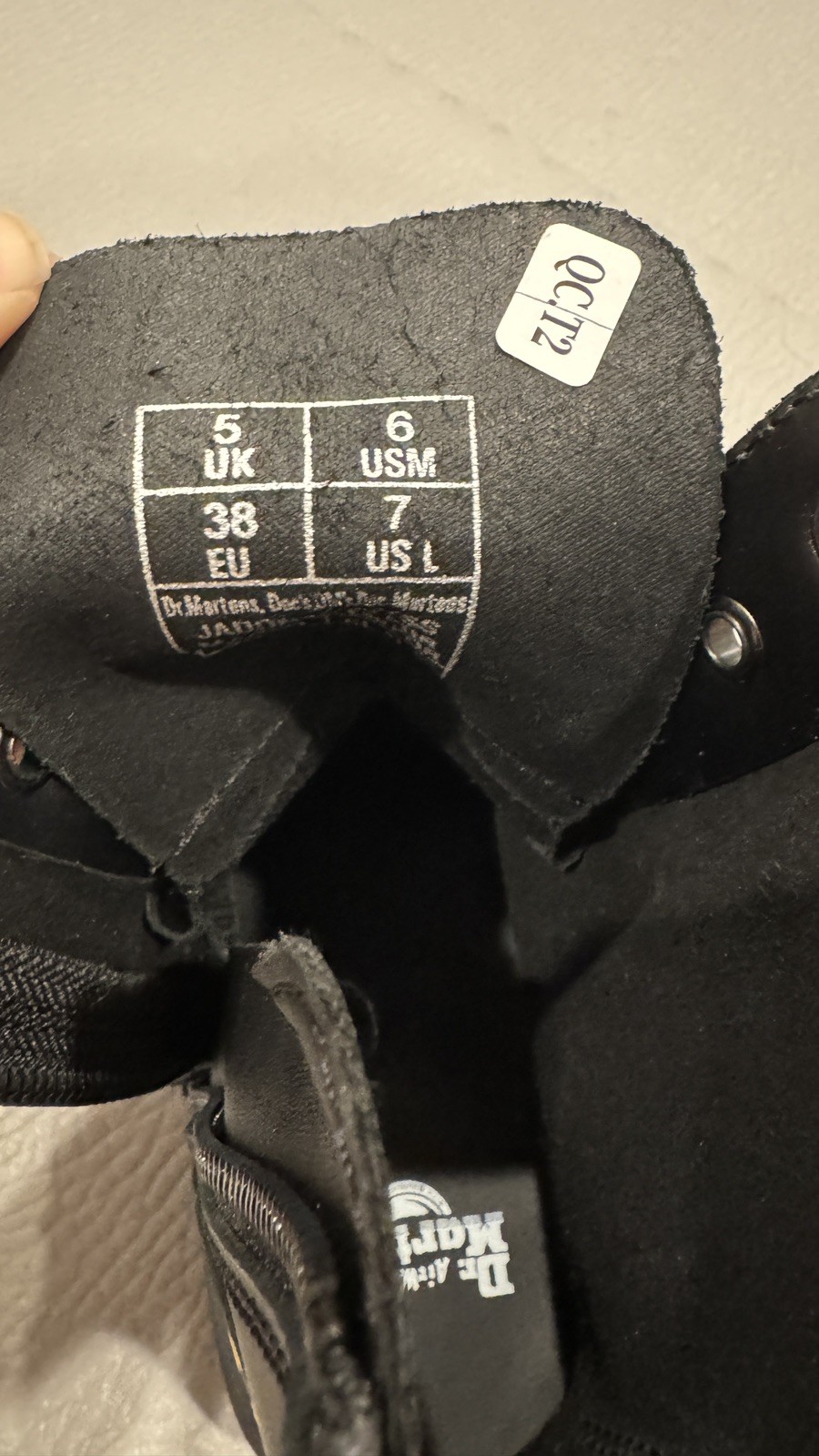 Dr. Martens Leather Platform Boots Jadon Harness Black, Size US 7W 6M 38EU