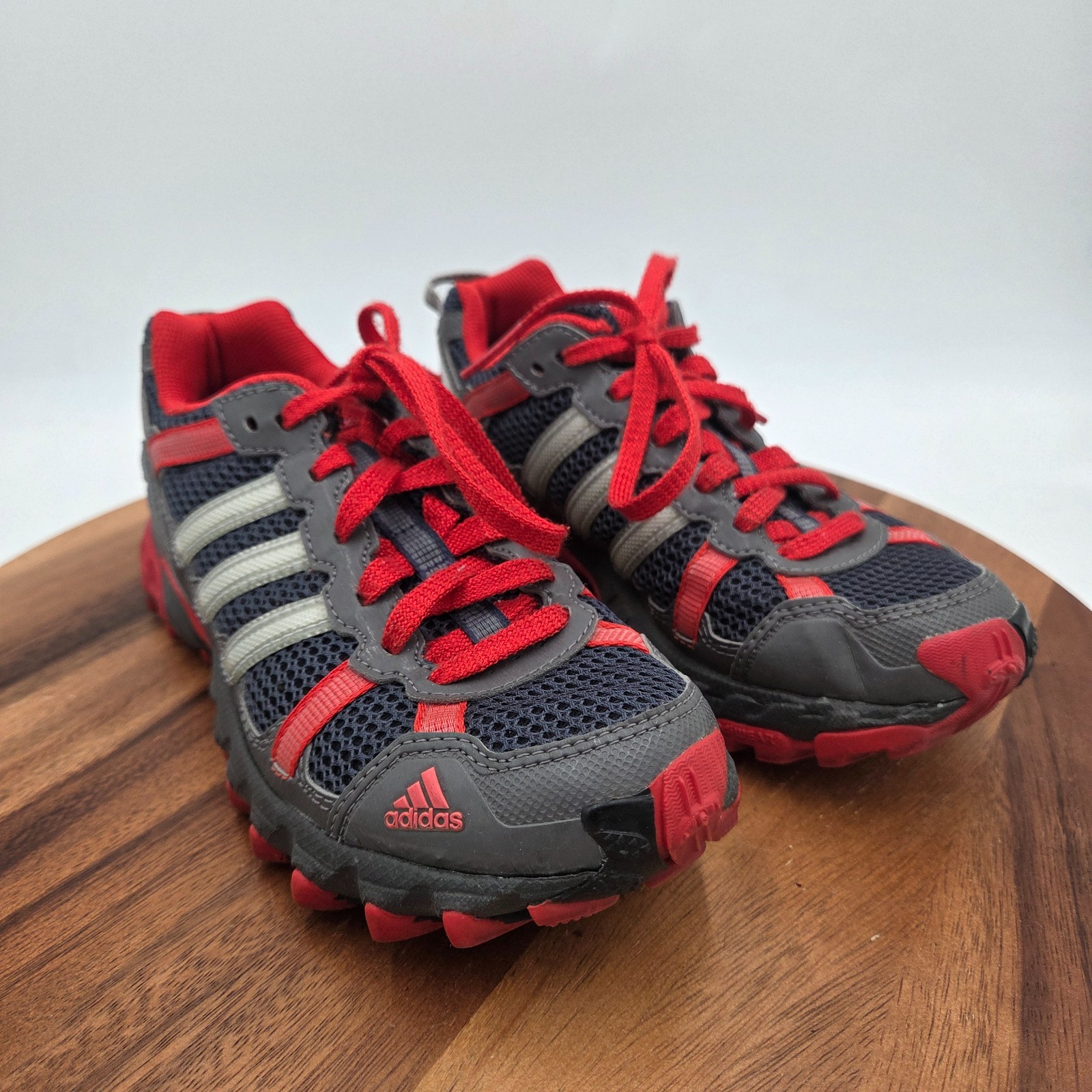 Size 6 Adidas Thrasher 1.1 Trail Wmns Running Shoes Blue-Red Athletic Sneakers