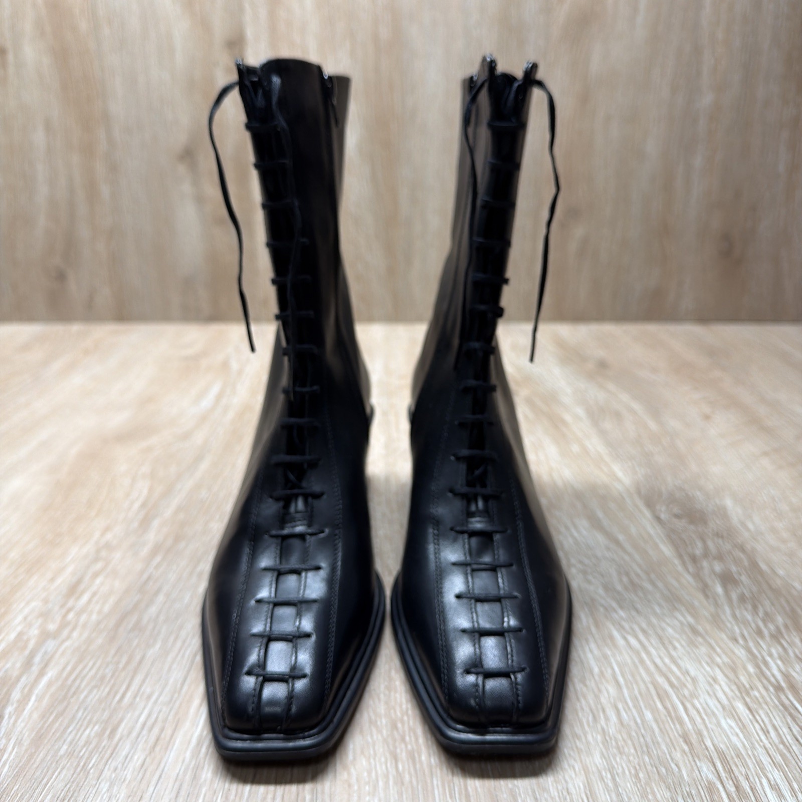 Vagabond Shoemakers Women’s Aino Wedge Boots Riding Black Size 11/41 Read