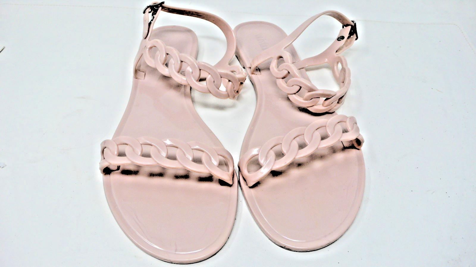 Olivia Miller light Pink Sumer Chain Pattern Rubber Sandals size 10