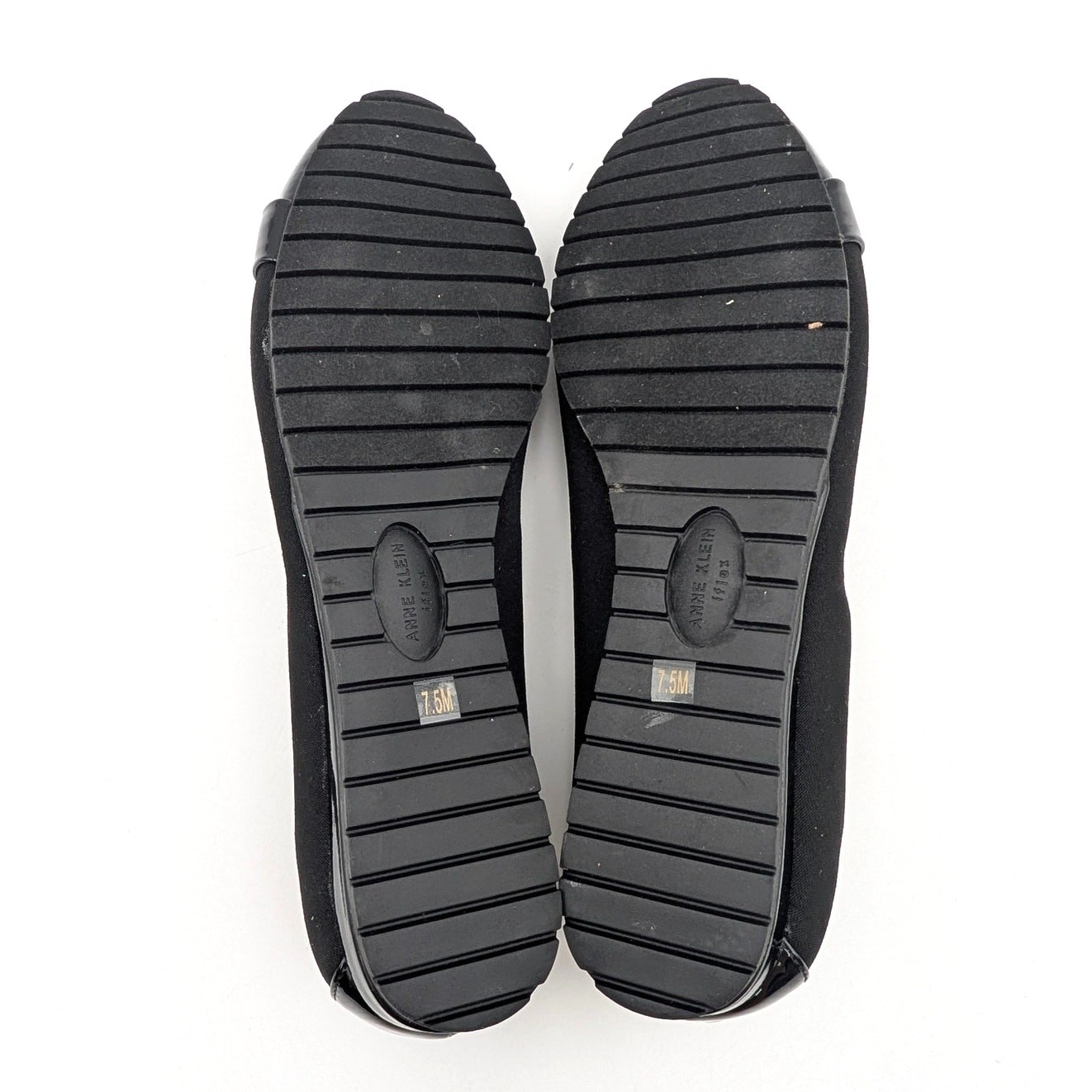 Anne Klein Gyllen Slip-On Flat Shoes Round Toe Women’s Black Size US7.5M EU38