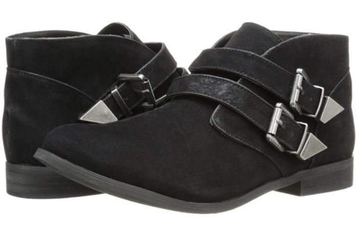 $80 Volcom Getter Ankle Bootie Sz 7,7.5 NIB Adjustable Buckle Shoes Black