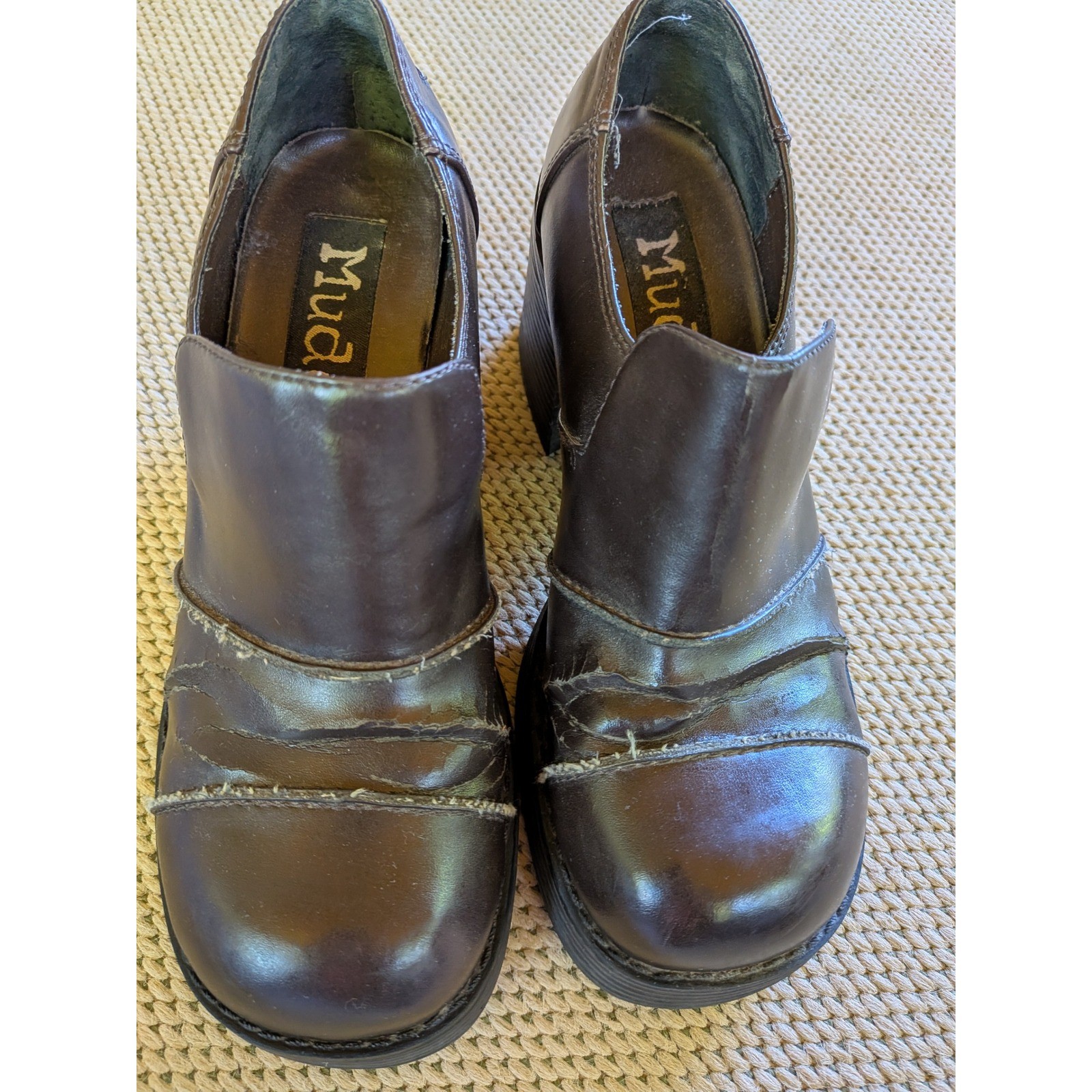 Mudd Platform Loafers Women 7 90s Y2K Grunge Chunky Goth Bratz Retro Aesthetic