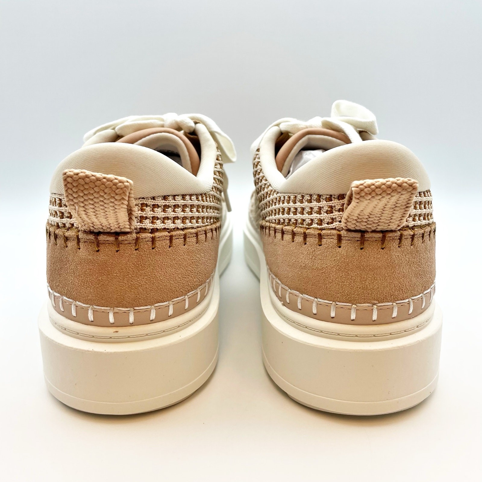 Steve Madden Womens Charlie-W Sneaker US 10 M Tan Light Brown Lace-Up NIB