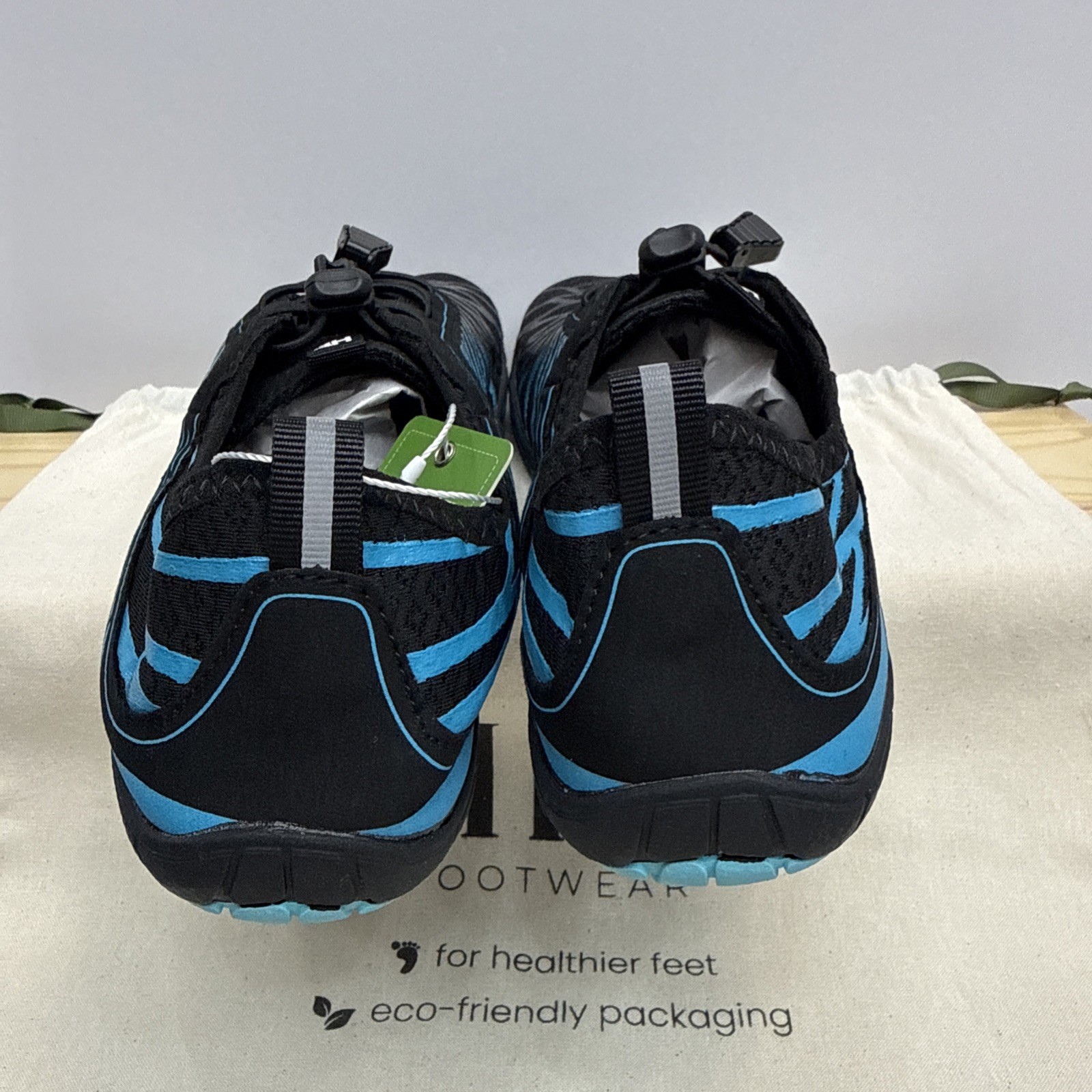 NWT Hike Footwear Shoe Lorax Pro Barefoot Black/Blue EU41 W10-10.5 M8-8.5