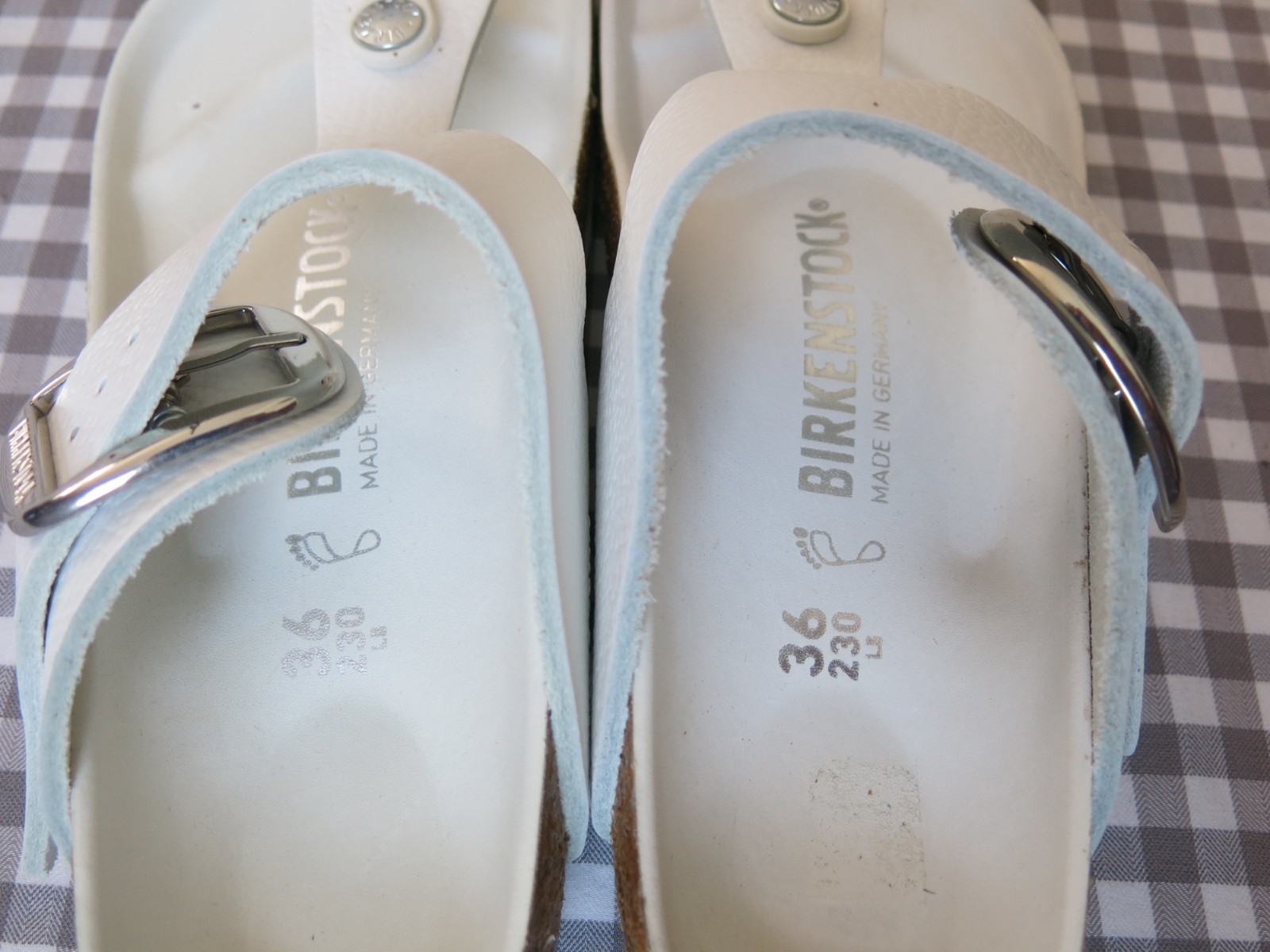 Birkenstock Gizeh Big Buckle Leather sandals white EU 36 US 5-5.5 regular/wide