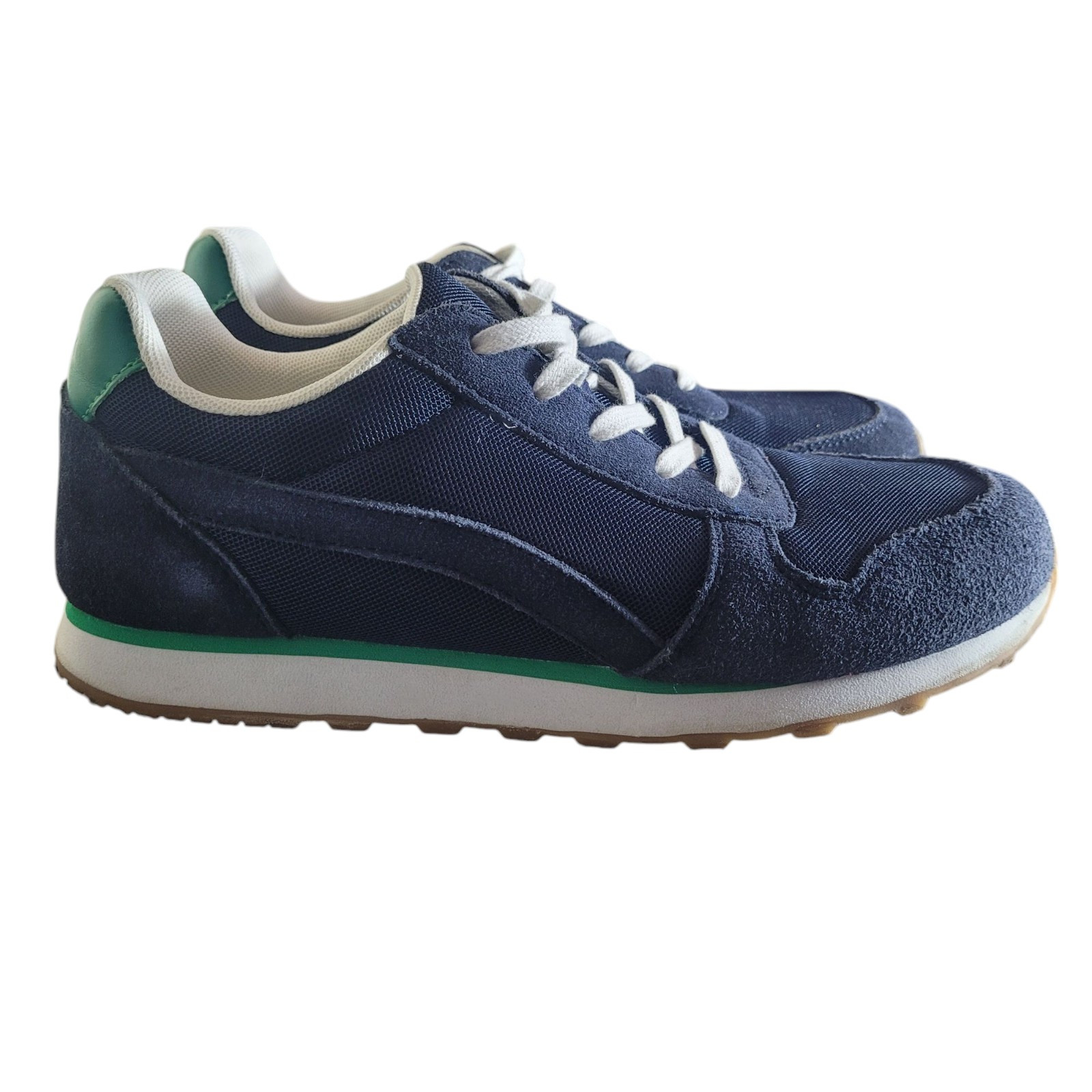 J. Crew City Sneakers Women’s Size 9.5 Blue Green Suede Casual Preppy Outdoor