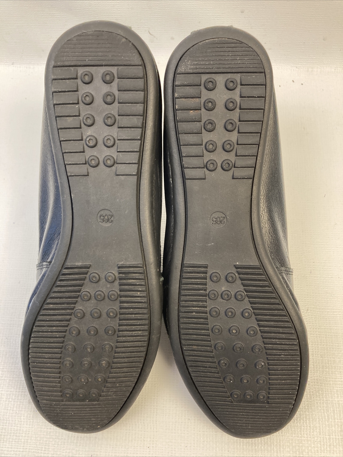 Kunsto Women’s Shoes Size 7-8 Leather Closed Toe Slide Black Flats Footbed 9.25”