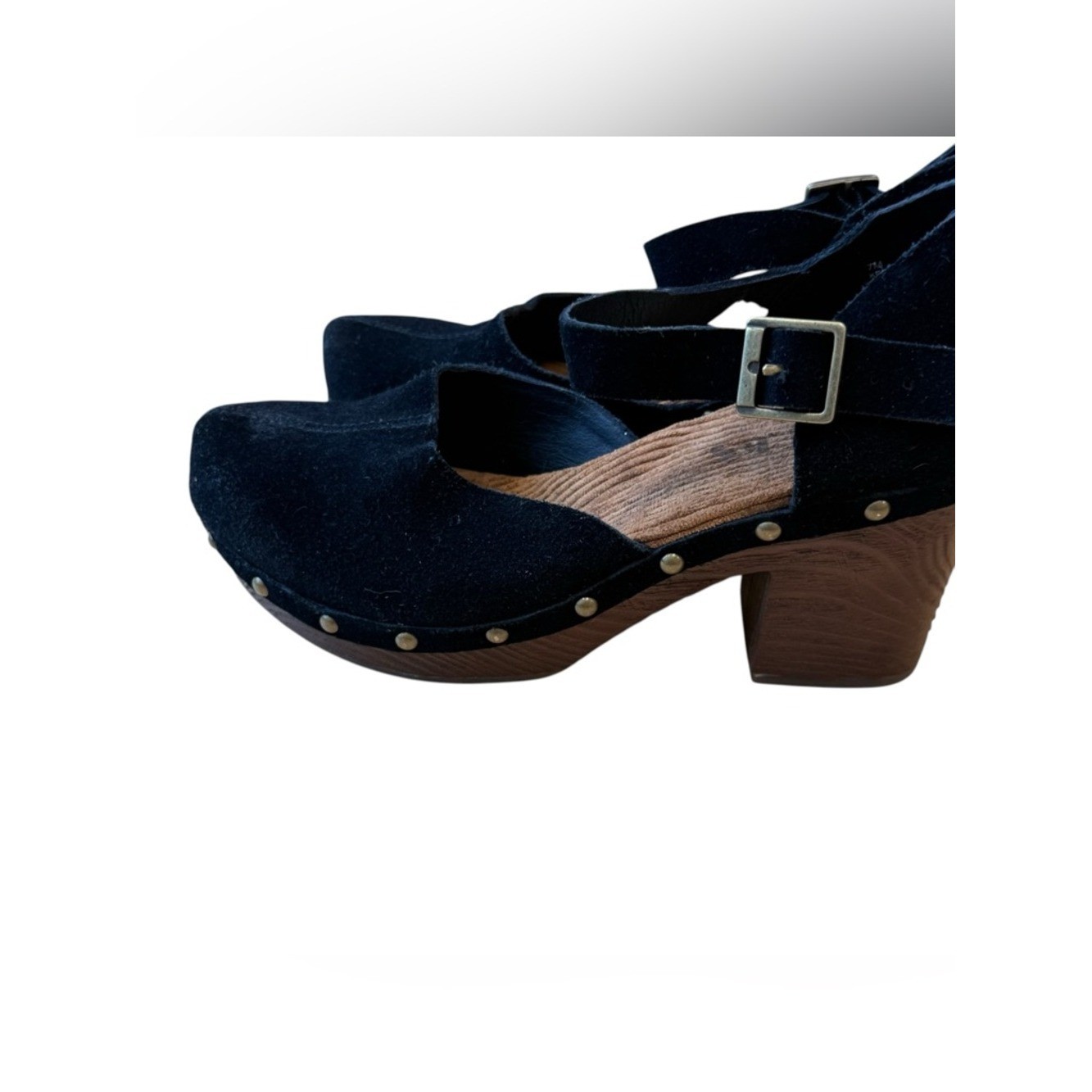 Korks Evah Clog, Black Suede size 7