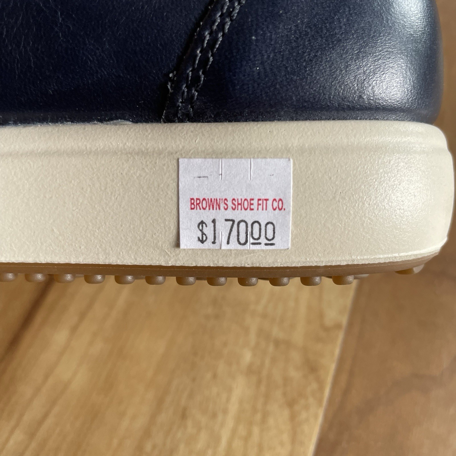 ECCO Soft 7 Women Leather Lace Up Sneaker Marine Blue Size 5-5.5 EU 36