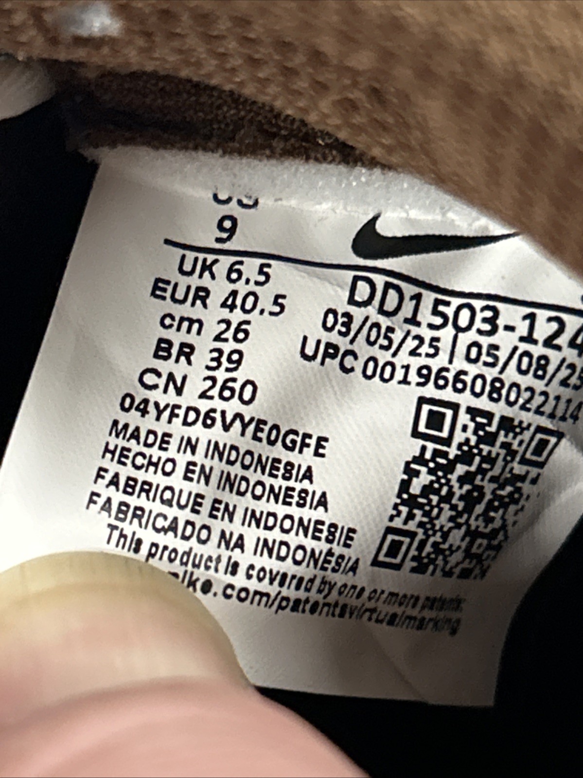 NIB Nike Dunk Low Cacao Wow DD1503-124 Women Size 9 9W New In Box
