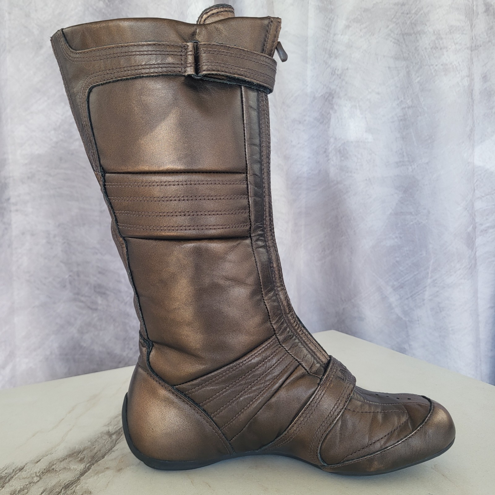 Rare Lacoste Futro Solar Earl 93T Sport Knee High Riding Boots Size 6.5