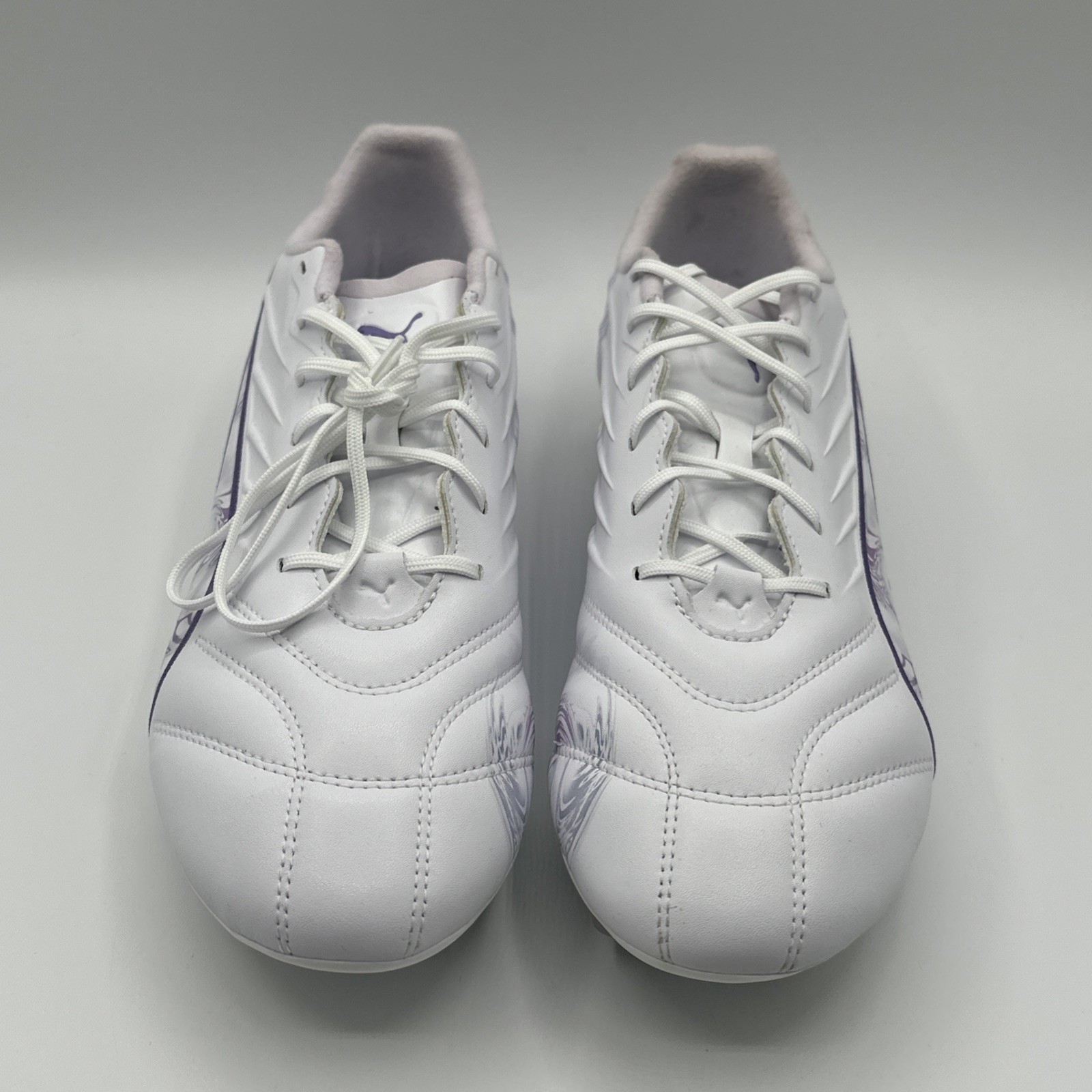 PUMA King Pro Brilliance Firm Ground Soccer Cleats Womens White Shoe 11.5