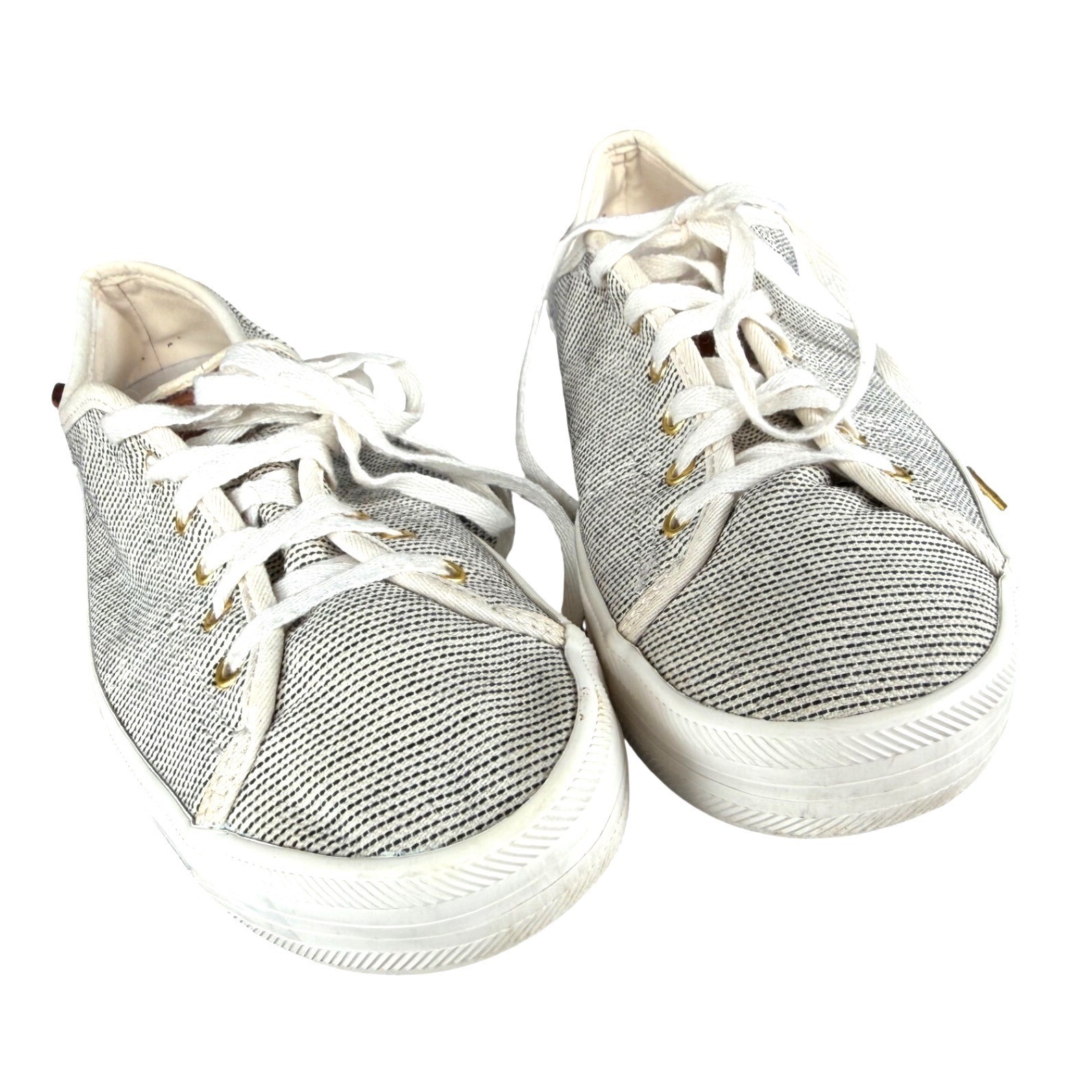 Keds Jump Kick Dream Foam Low Top Sneakers Cream Black Stripe Size 7.5 Nautical