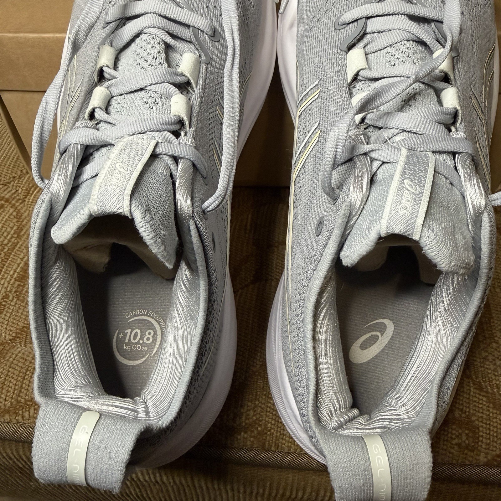 ASICS Gel-Nimbus 26 Shoes Women’s 10.5 Grey Road Running Athletic Gym Sneakers