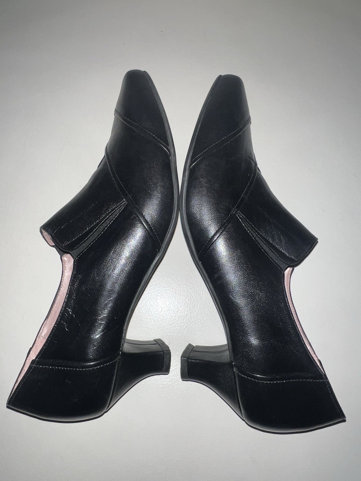 Beautifeel Rosalind Black Leather Pumps Made In Israel Women’s Sz 37