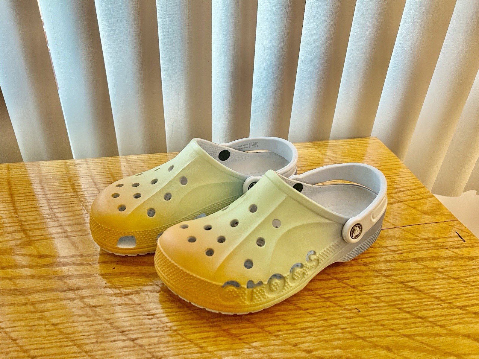 Crocs Adult Unisex Baya Orange Green Blue Slip On Clog Mule Sandals Sz M6 W8