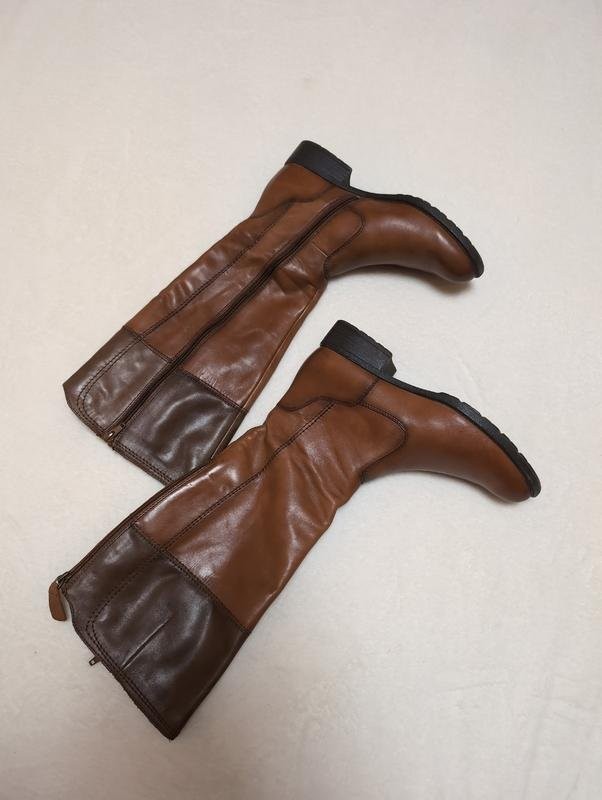 ladies clarks boots brown leather 40 #7BLY