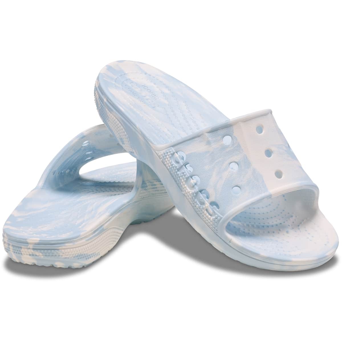 Crocs Baya II Marbled Slide – Waterproof Sandals, Lightweight, Easy Clean
