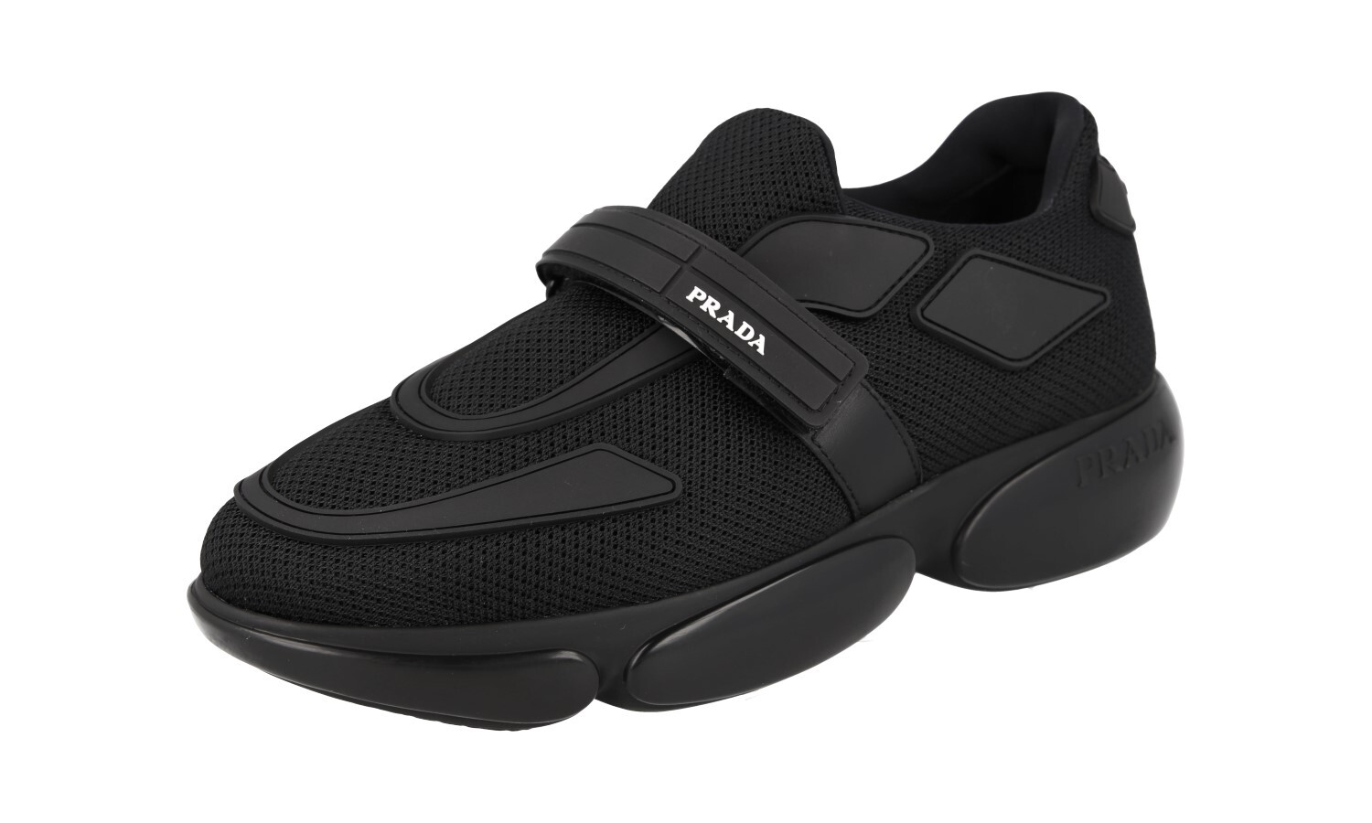 PRADA Bike Cloudbust Sneakers – 1E293I – Solid Black – NEW – US 6.5 EU 36,5