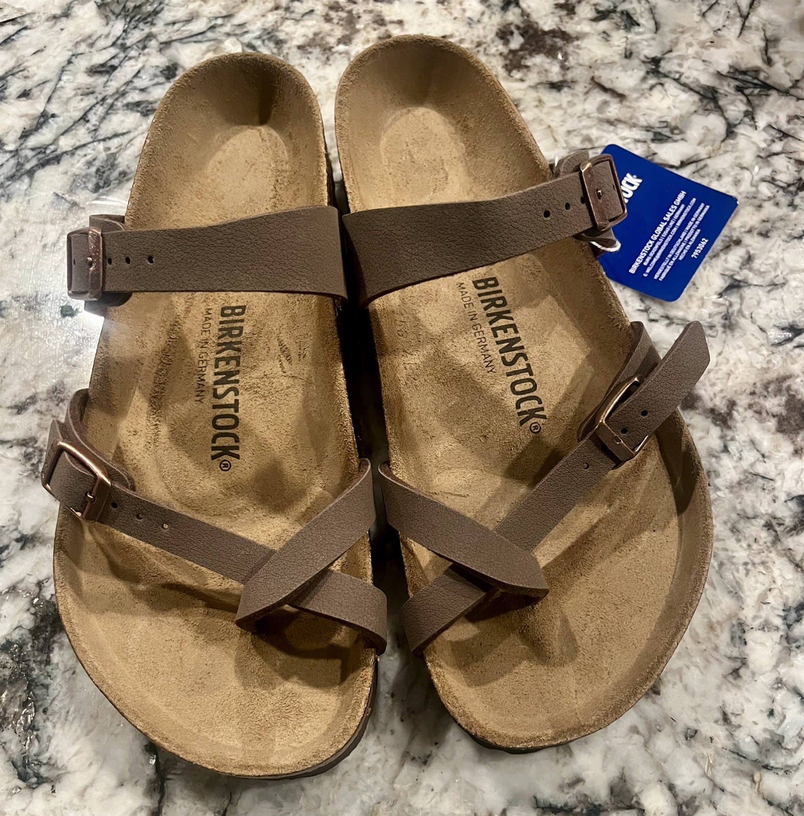 Birkenstock Mayari Women’s Nubuck Sandals – Mocha, Sz 39