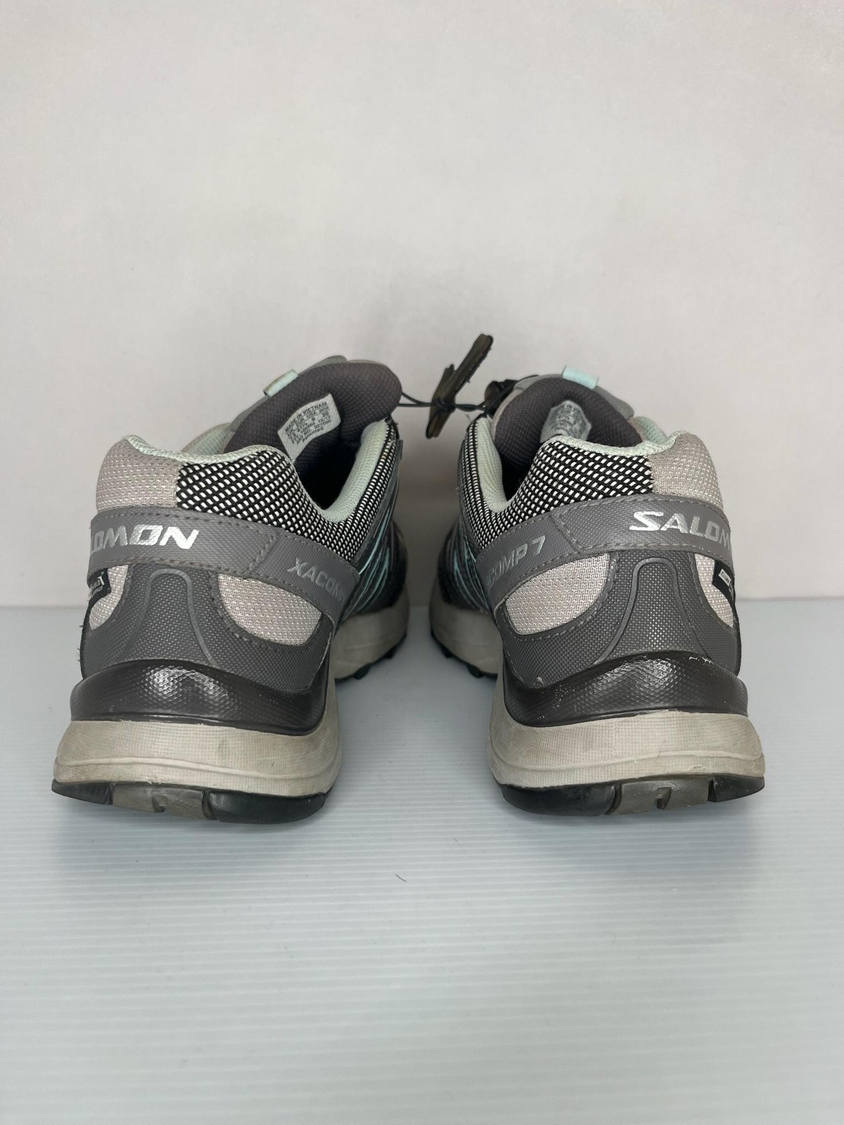 Salomon Shoes Womens Size 9 Gray XA Comp 7 GORE-TEX Trail Hiking Sneakers