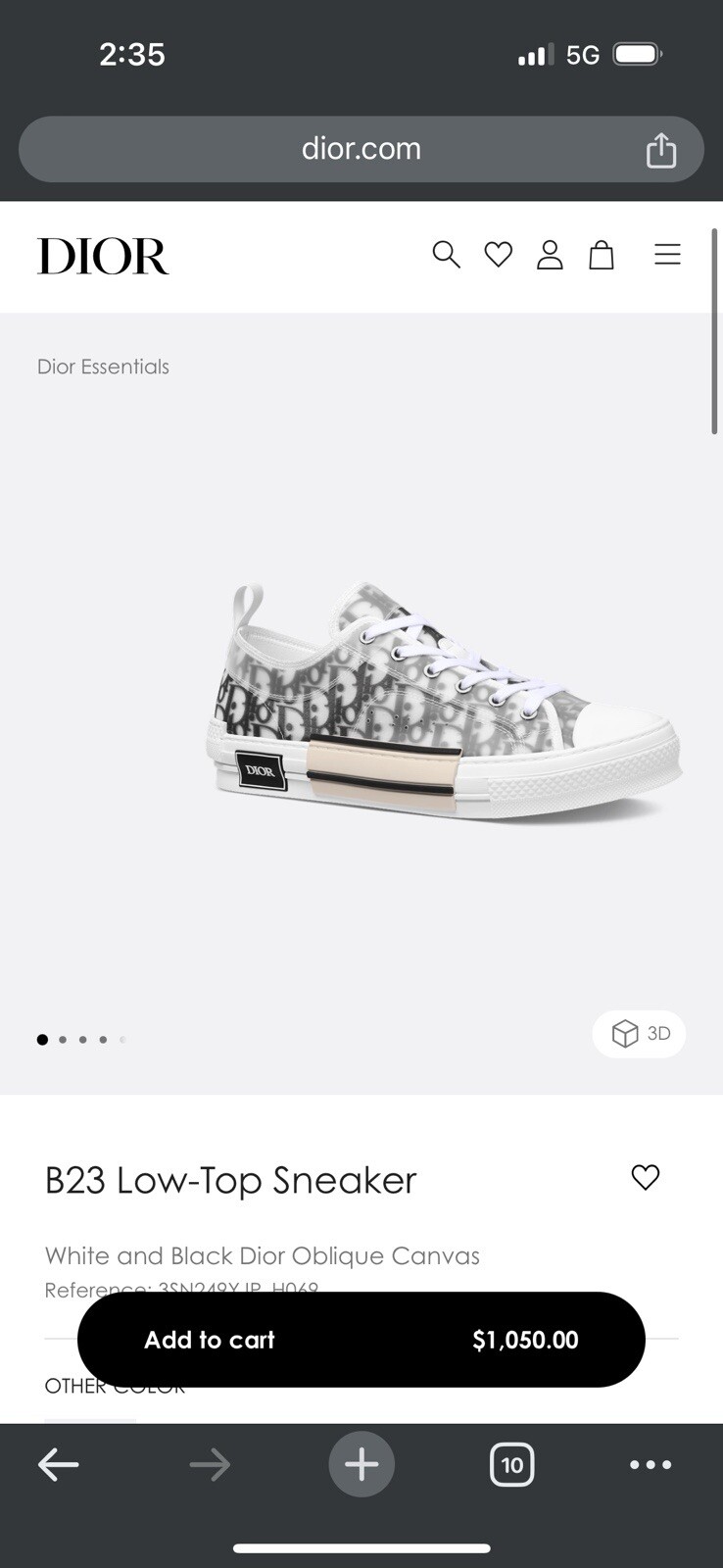 DIOR B23 Low-Top