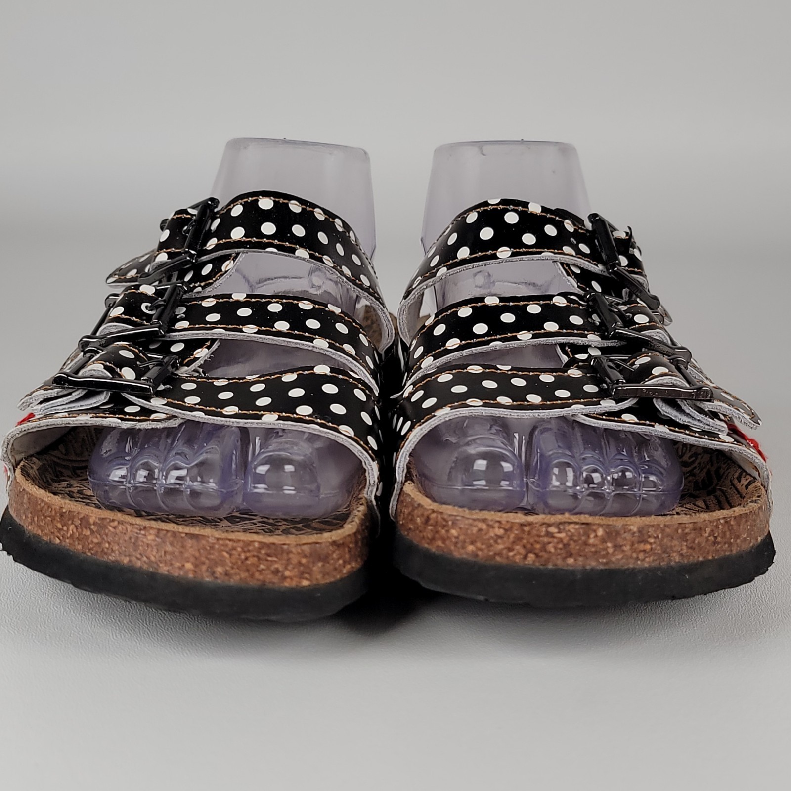 The Art Company Women’s Polka Dot Sandals Size 42 Euro Strappy Comfort Slides