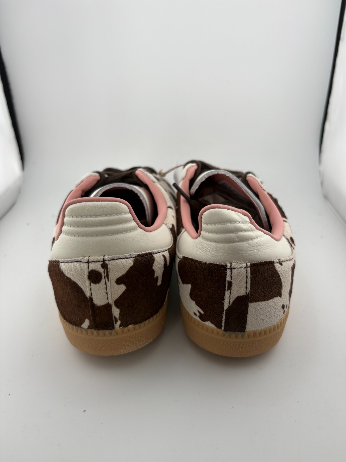 WORN adidas Samba OG Cow Print JR1256 Size 8.5W NO BOX