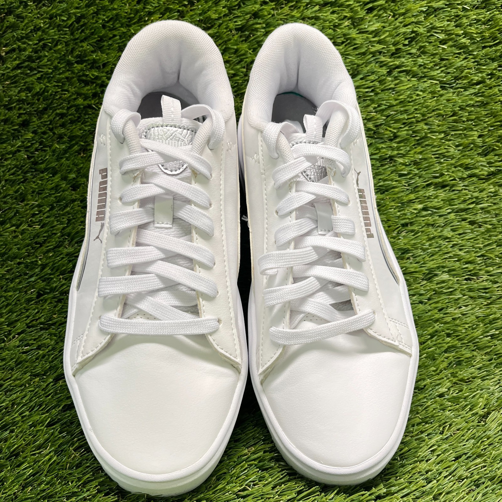 Puma Smash Platform V3 Pop Up Womens Size 9.5 White Athletic Shoes Sneakers