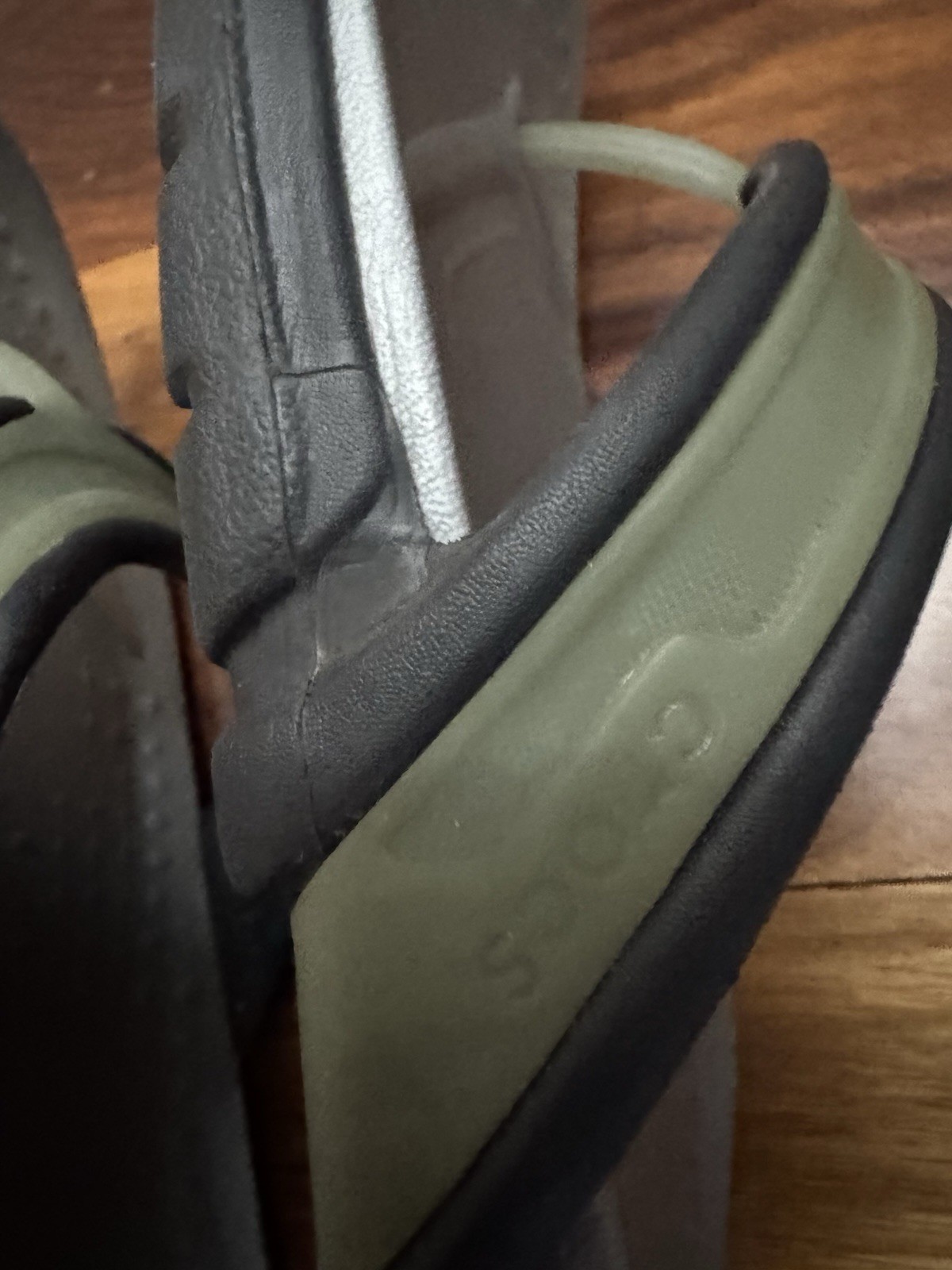 Crocs Croslite A9 Flip Flops Sandals Thong Unisex SZ M7 W9 Green Gray Navy Blue