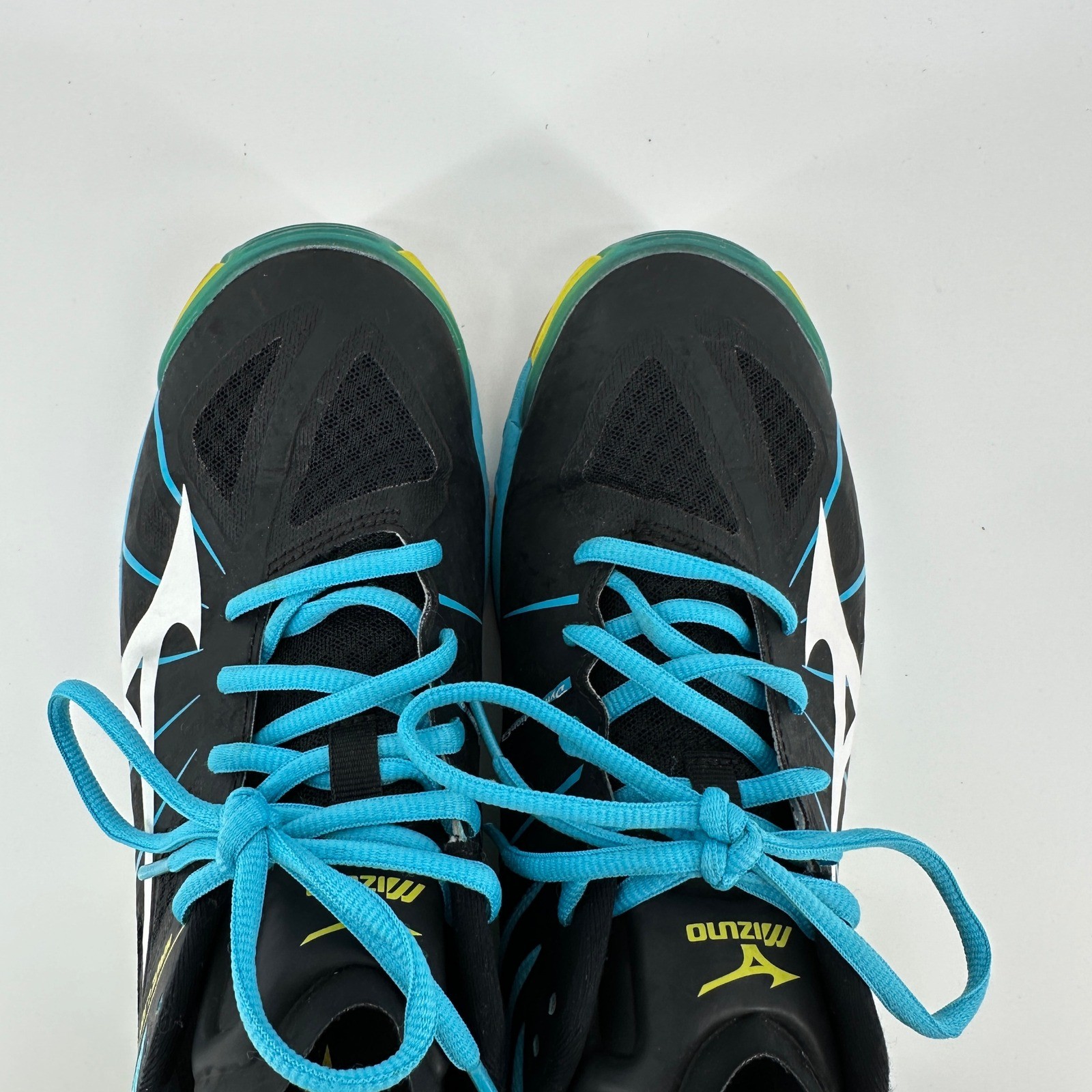 Mizuno Wave Lightning Z Womens 11 Volleyball Shoes Black Blue V1GC150028