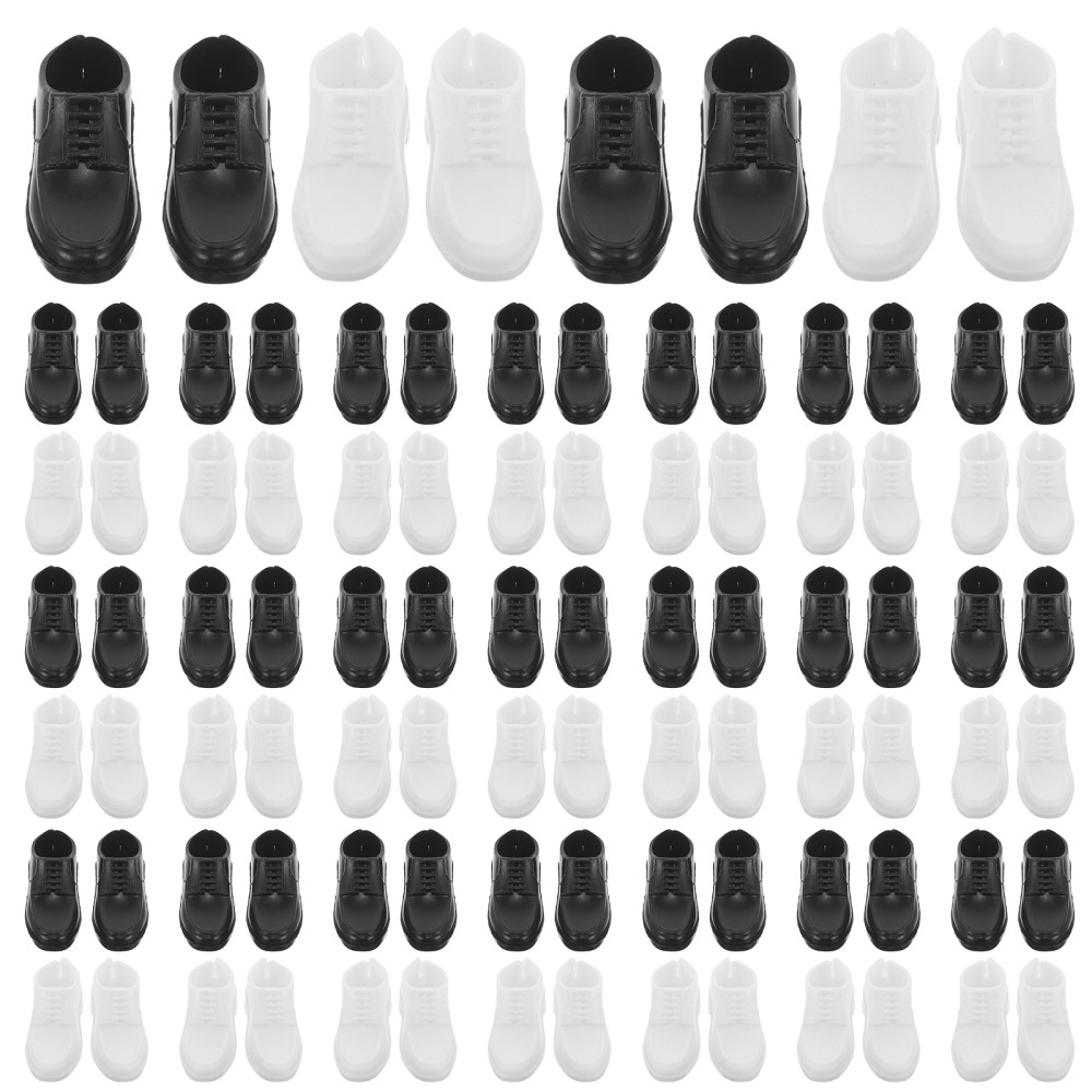 40 Pcs Doll Shoes Costume Accessories Micro Landscape Decoration