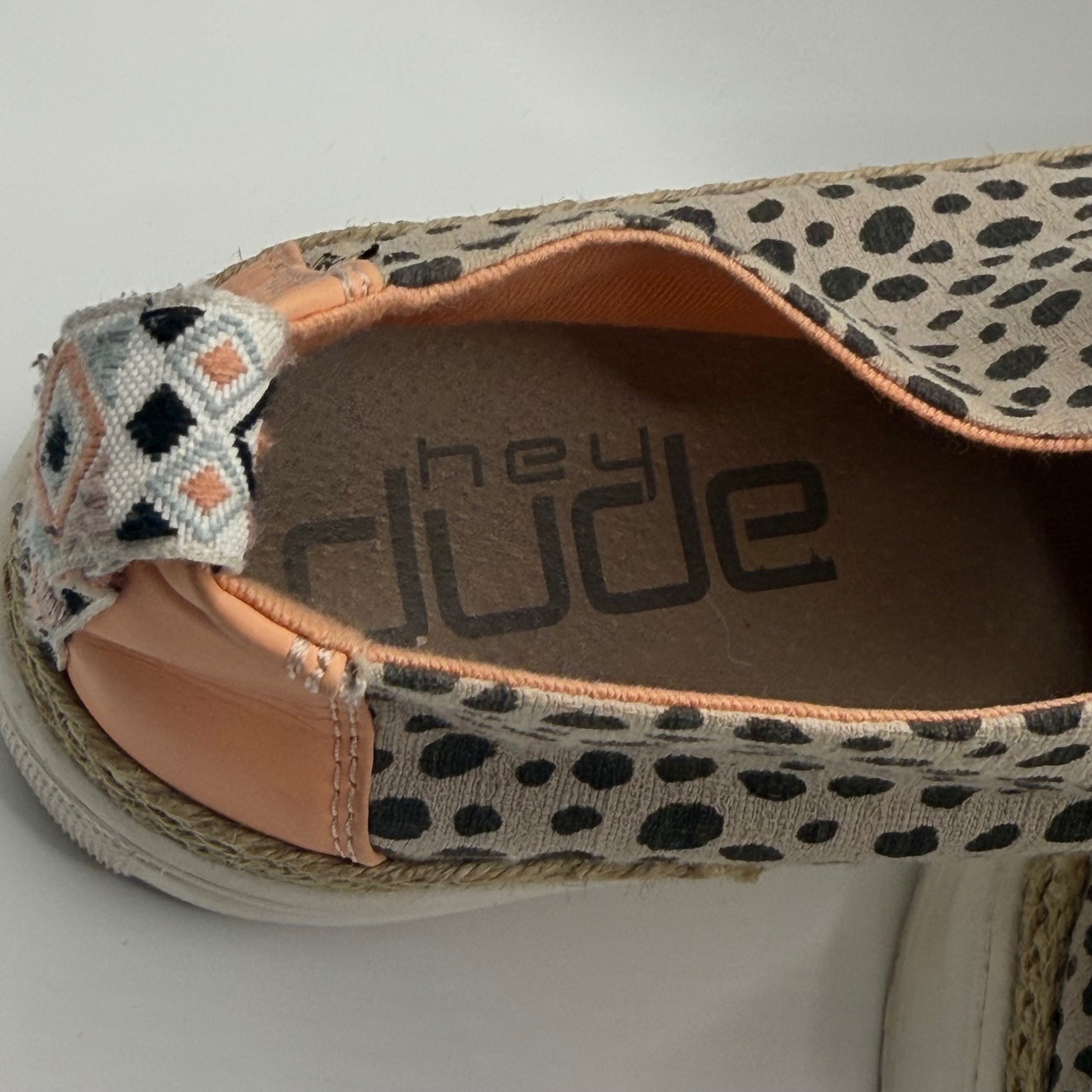 Hey Dude Karina Cheetah Print Slip On Sneakers Animal Print Shoes 9 women