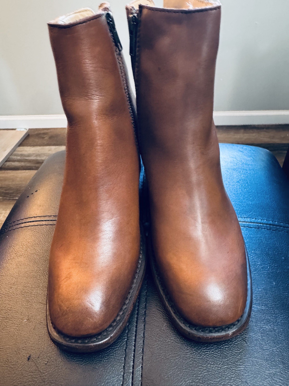Sutro Women Handmade Genuine Leather Ankle Boots Brown Sz 6.5 SeePics NIB -CLAY