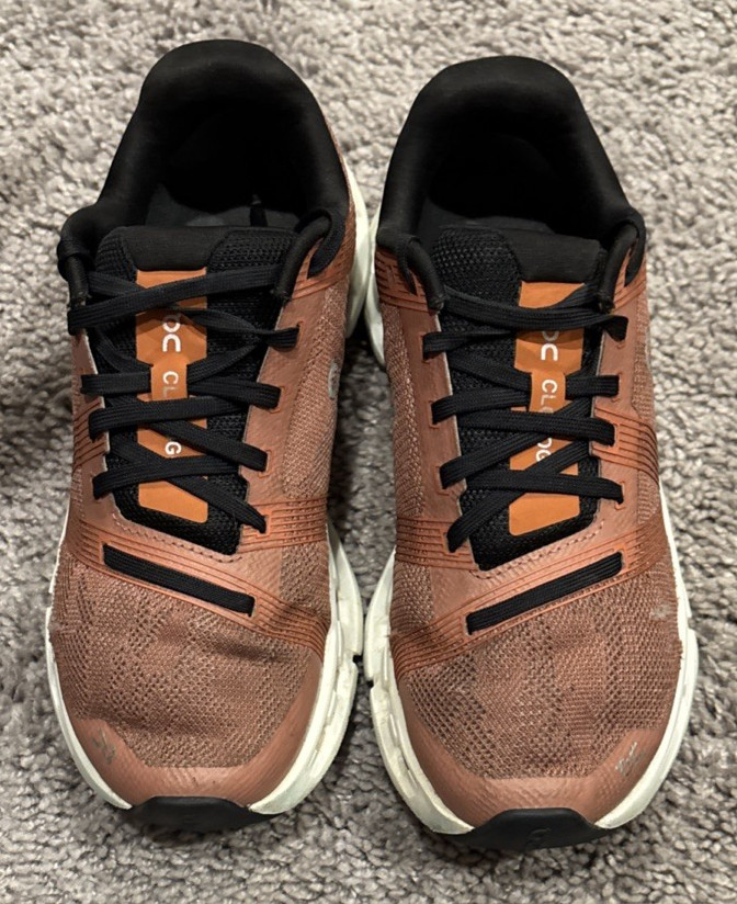 On Cloudgo Women’s Walking Running Sneakers Shoes Mahogany Ivory Size 5 D Wide
