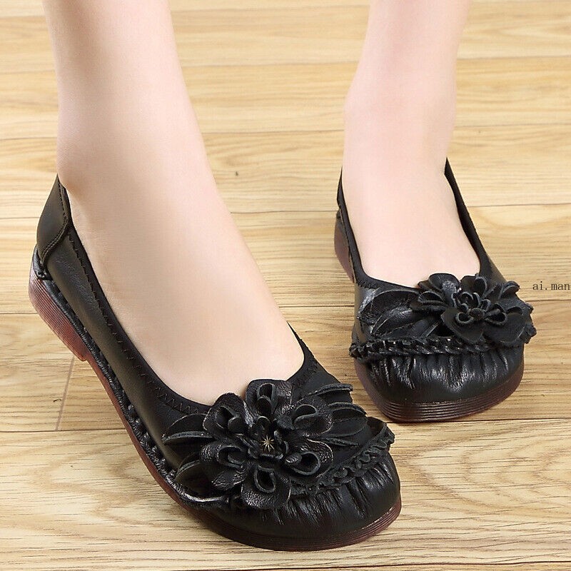 Women’s Flats Oxford Shoes Leather Loafers Ladies Moccasins Woman Flats Ladies