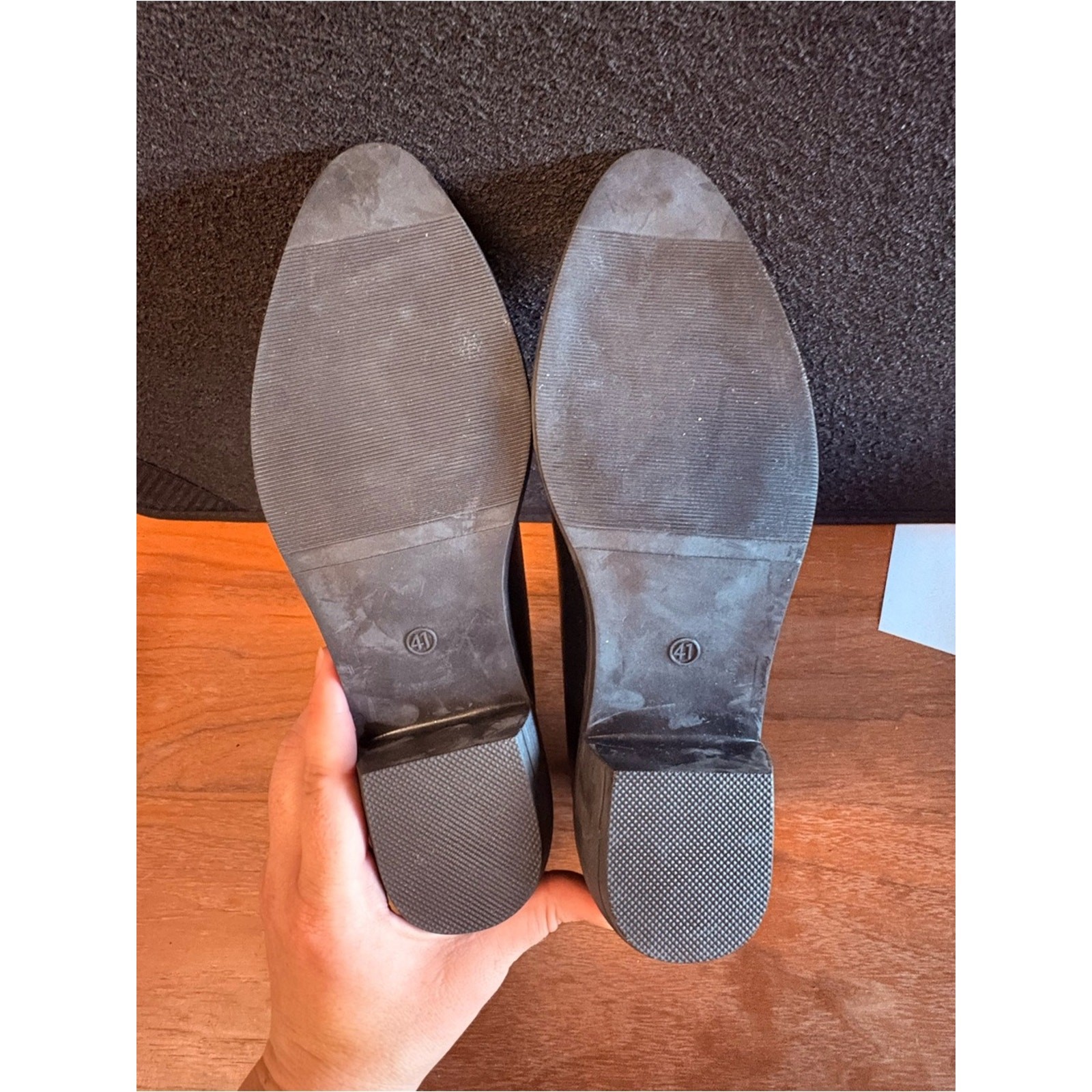 Women’s Black Ankle Booties Size 41 EU (US 10–10.5) NWOT Low Heel