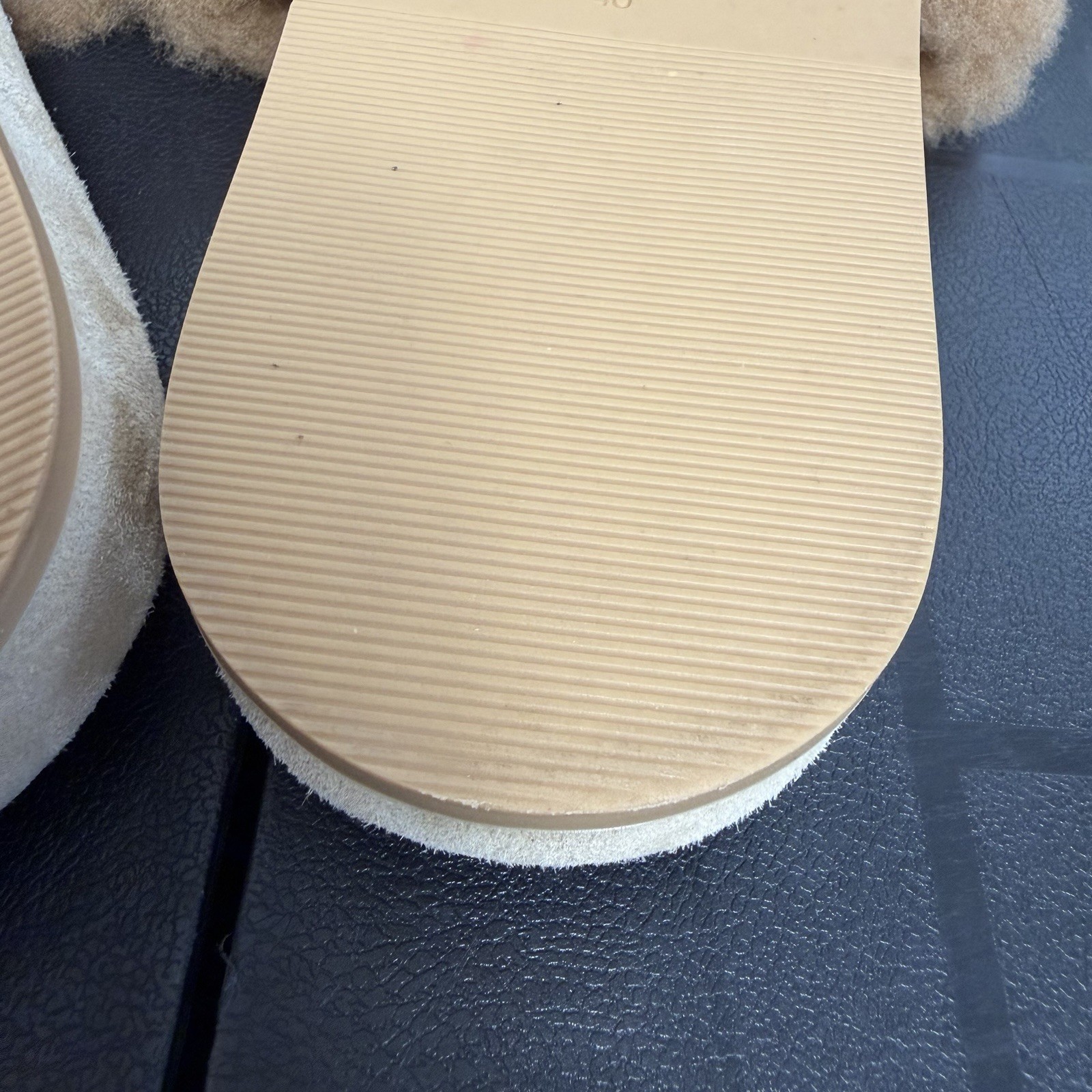 Jenni Kayne Womens Casual Everyday Shearling Slides Tan EUR 40 /US 9.5