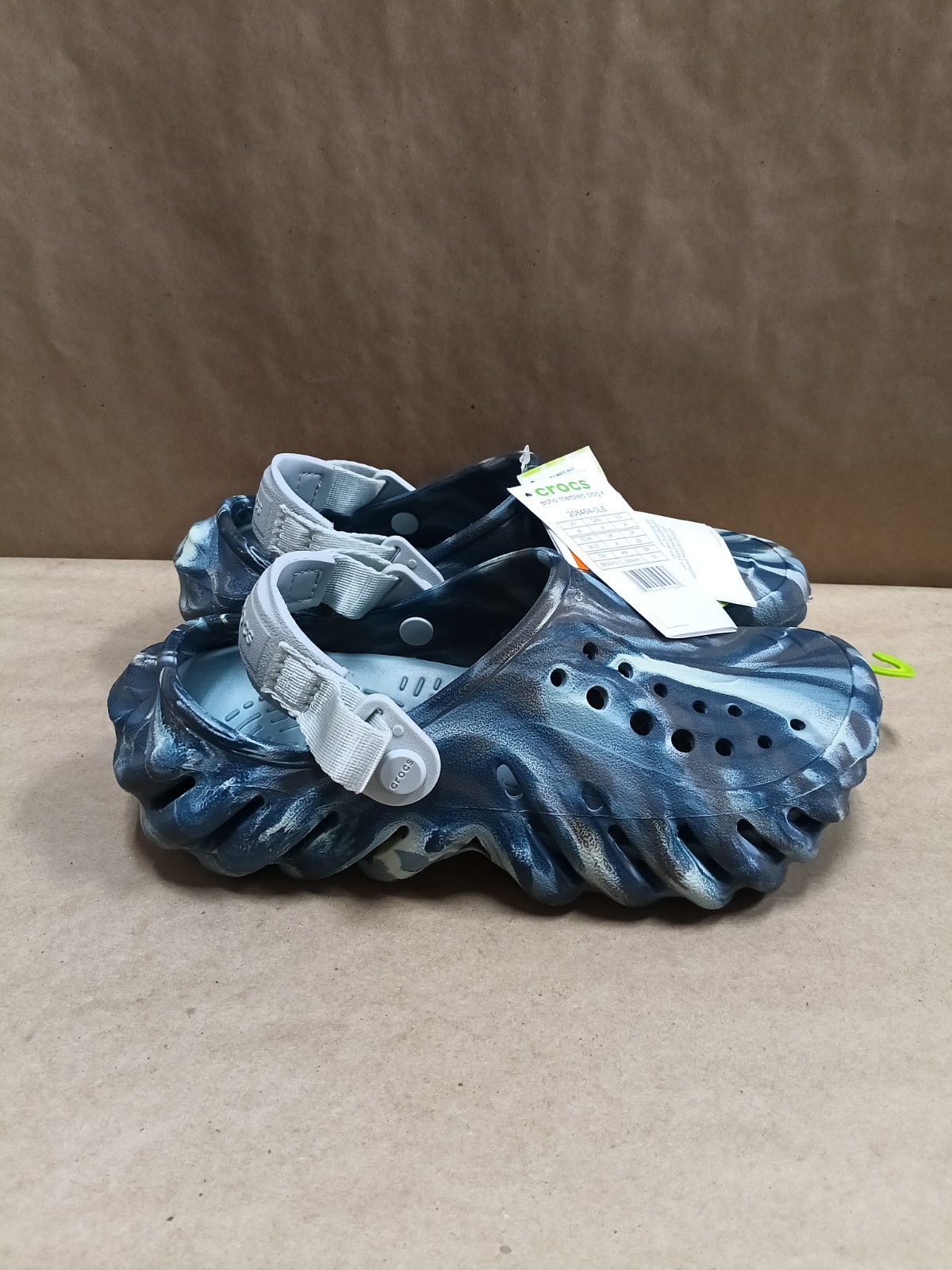 Echo Marbled Black Sand Multi Crocs (kids)