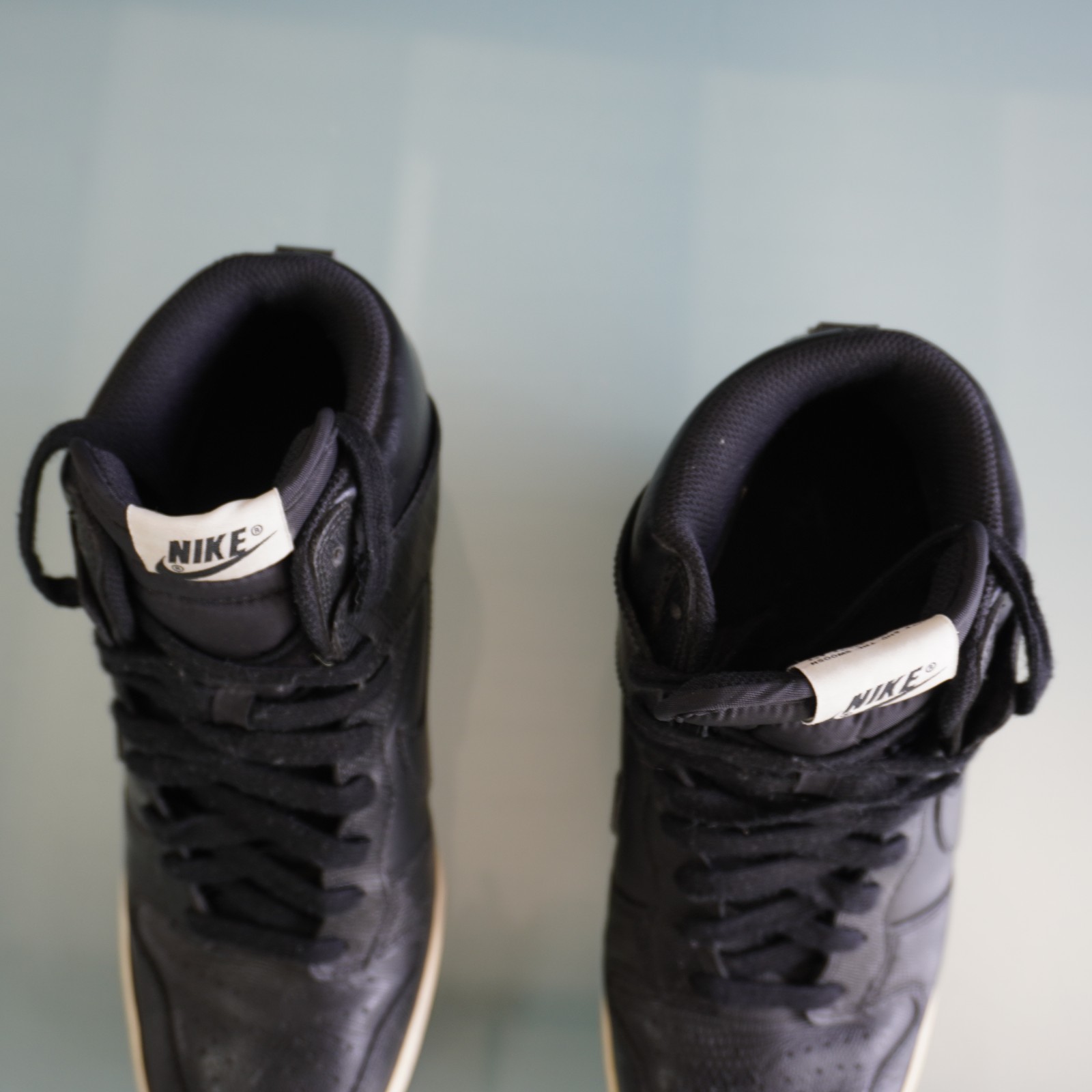 Nike Dunk Sky Hi Black Snakeskin Hidden Wedge Shoes Womens Size 10 528899-012 Y2