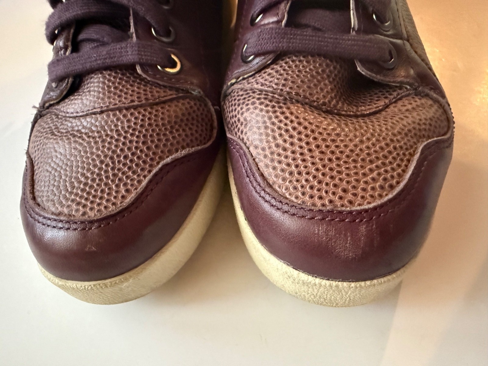 PUMA x Alexander McQueen Leather High Top Sneakers Women’s Sz EUR 37/US 6.5
