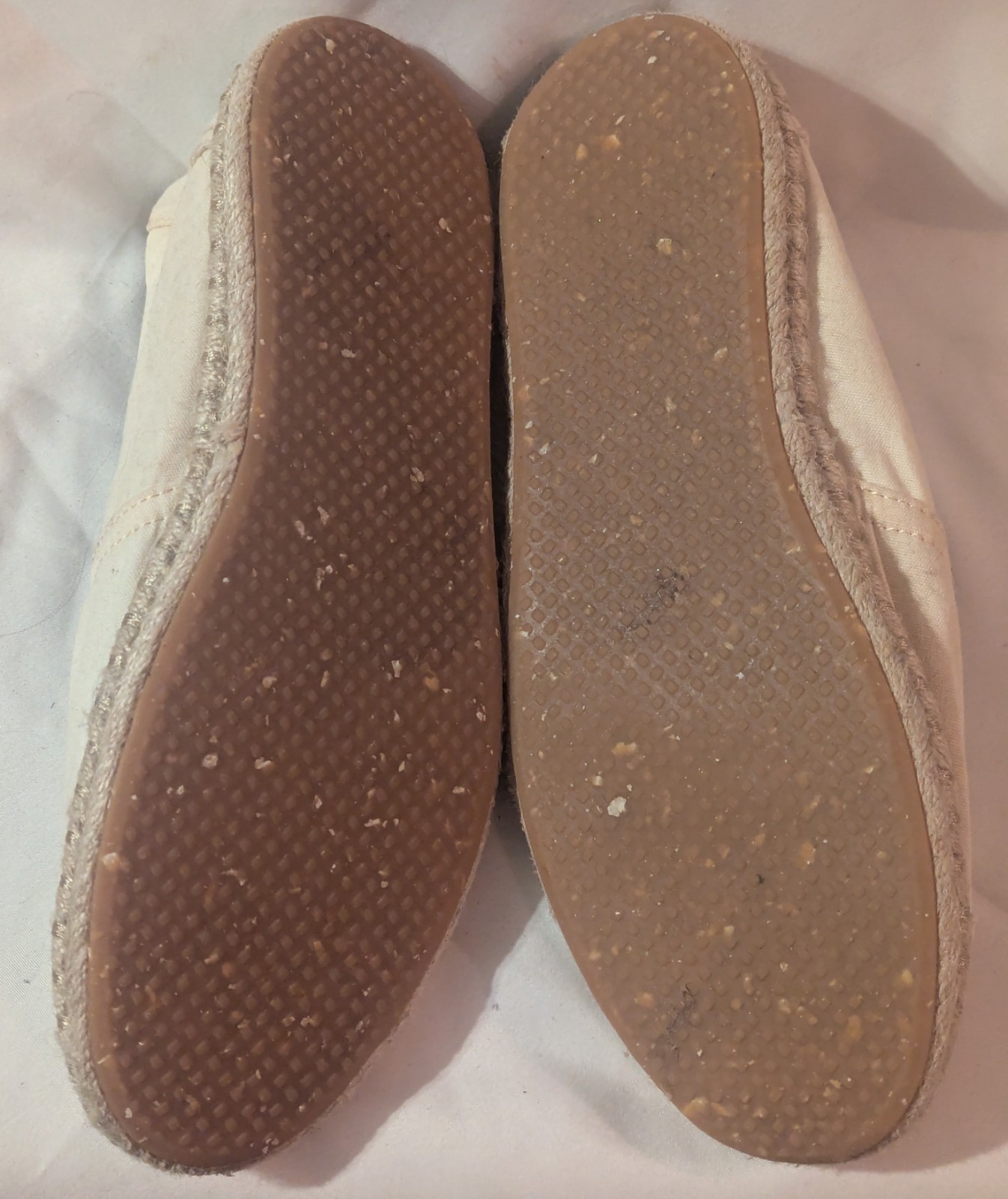 TOMS Women’s Shoes Alpargata Rope Natural Recycled Slubby Cotton 8.5 / 39