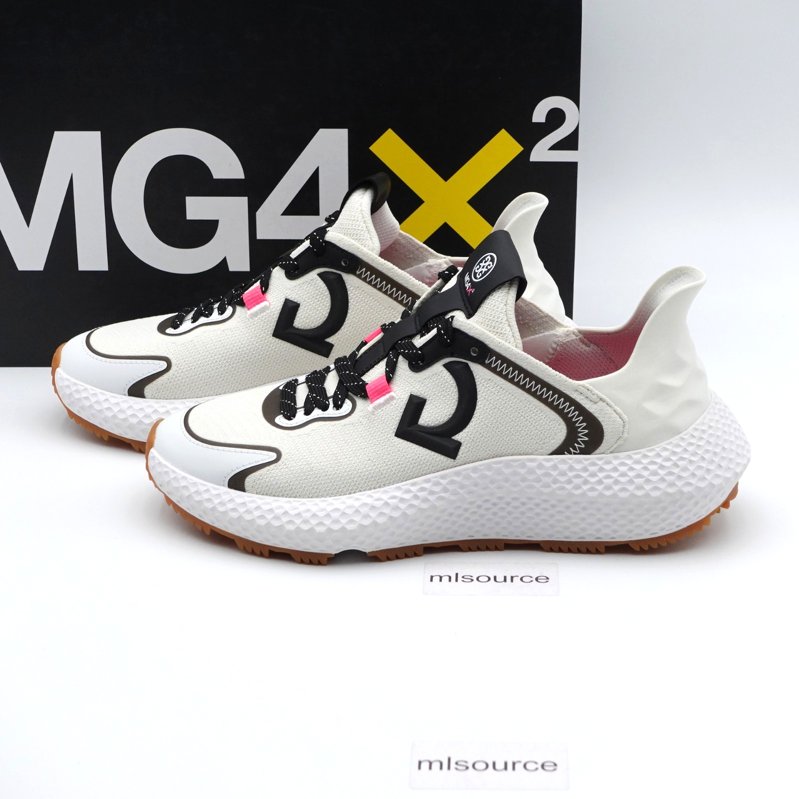 Size 7 Women’s G/FORE MG4X2 Jacquard Knit Golf Closs Trainer GLF000049-S/ONX